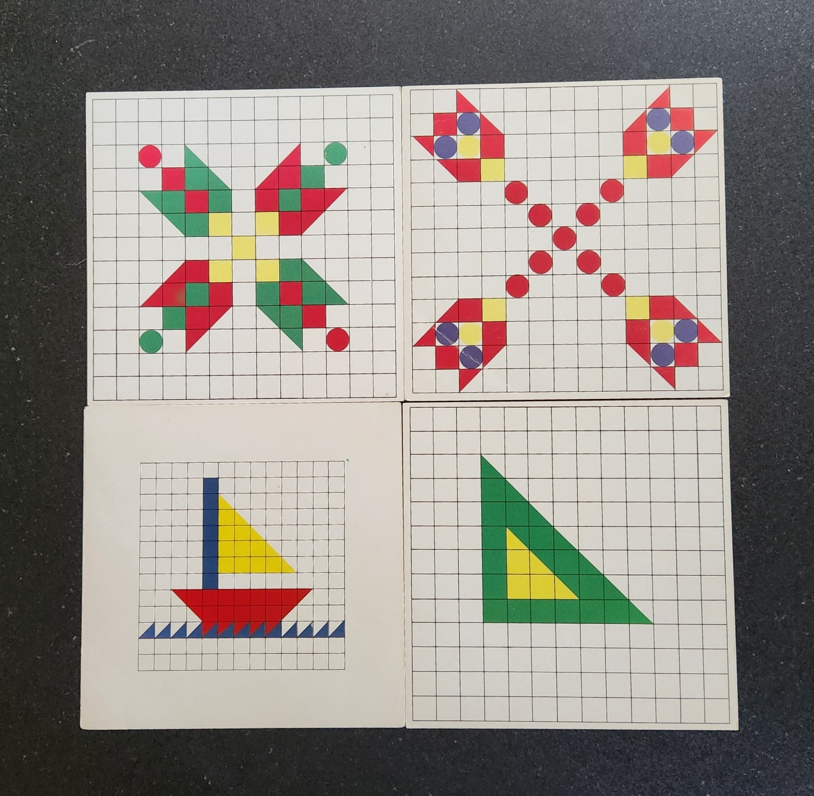 1971 Teaching Resources Visual Motor Skills Small Mosaics With Pattern Cards