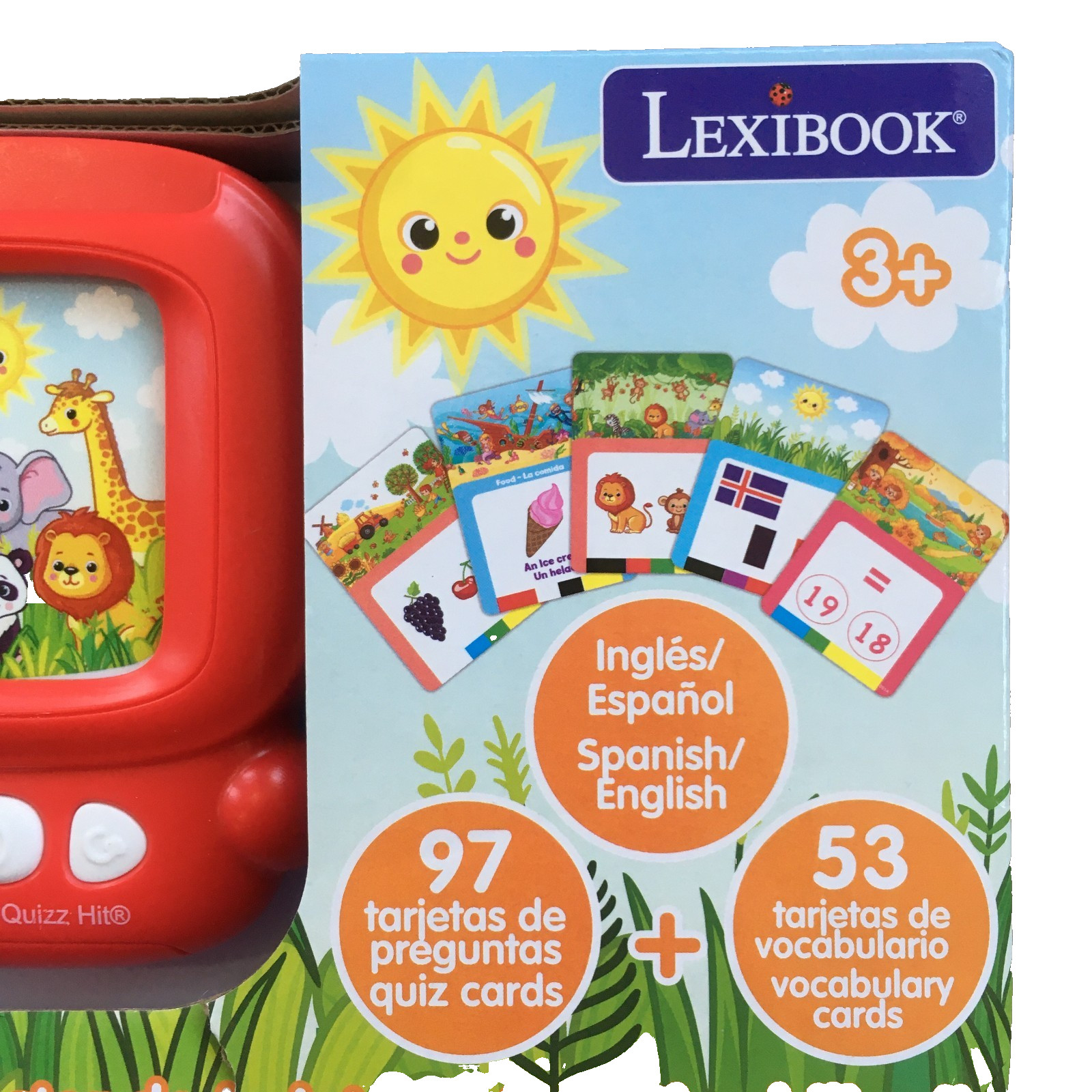 Lexibook Spanish English Quizz Hit Learning Bilingual Card Reader Game