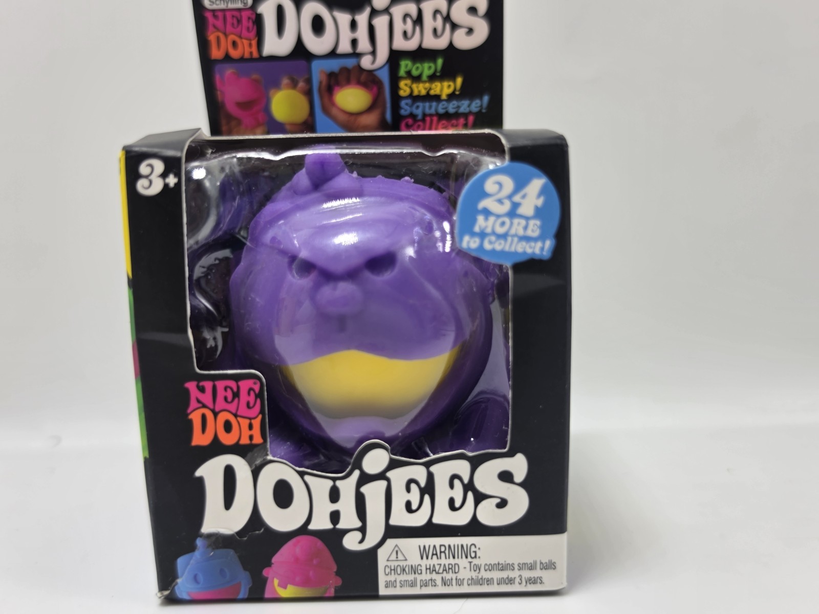 NeeDoh Dohjees Series 2 Purple Monster Pop Swap Squish Collect Rare