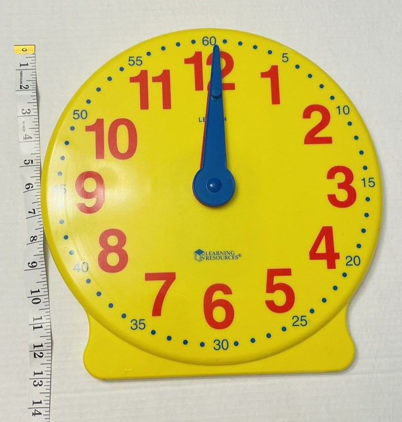 Learning Resources Big Time Learning Clock HomeSchool LER 2094 Demonstration