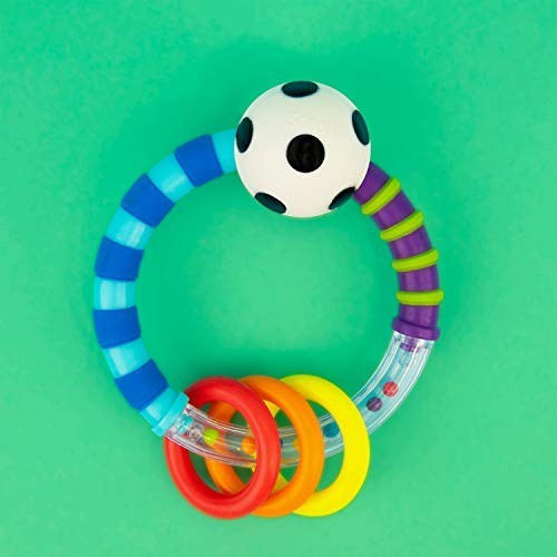 Sassy Ring Rattle | Developmental Baby Toy 1 Count (Pack of 1),