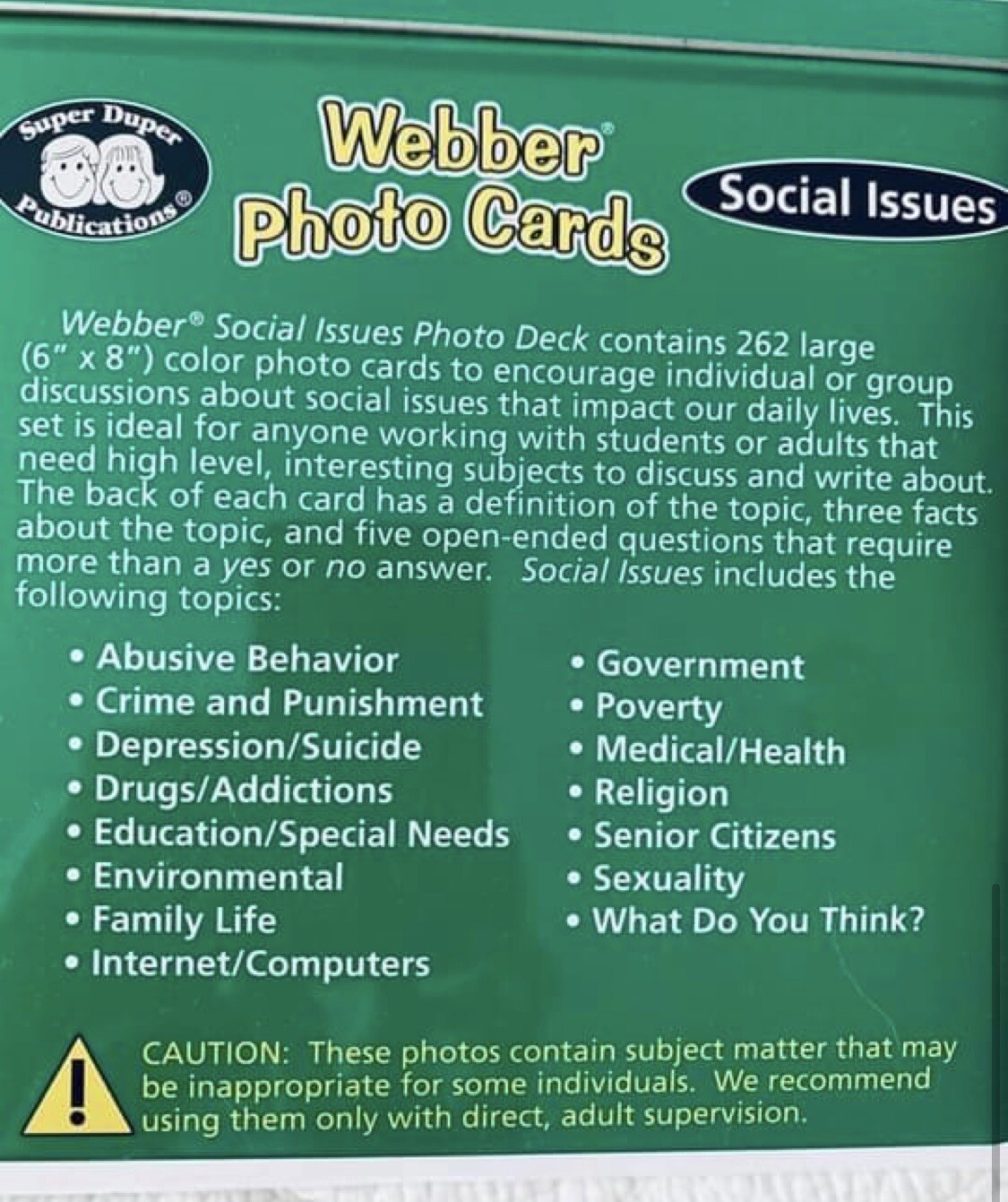 Superduper Social Skills Cards Box Autism ESE ABA Speech Therapist SpEd Teacher