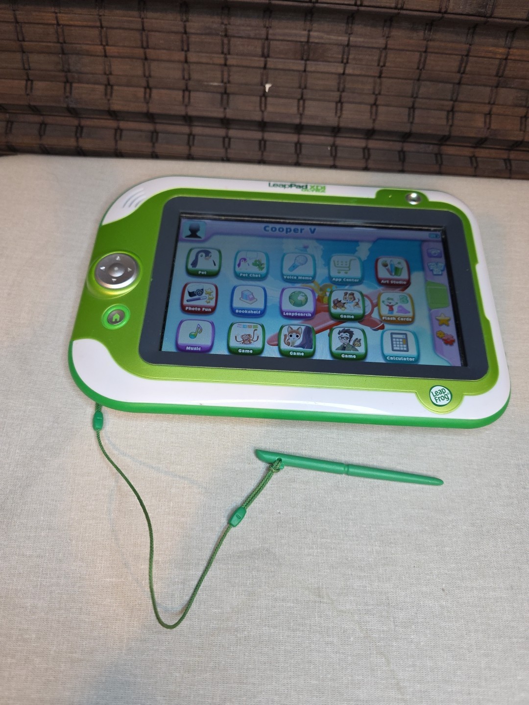LeapPad XDi Ultra w/Green Case, Stylus, Charger, USB Cord + Tested Works