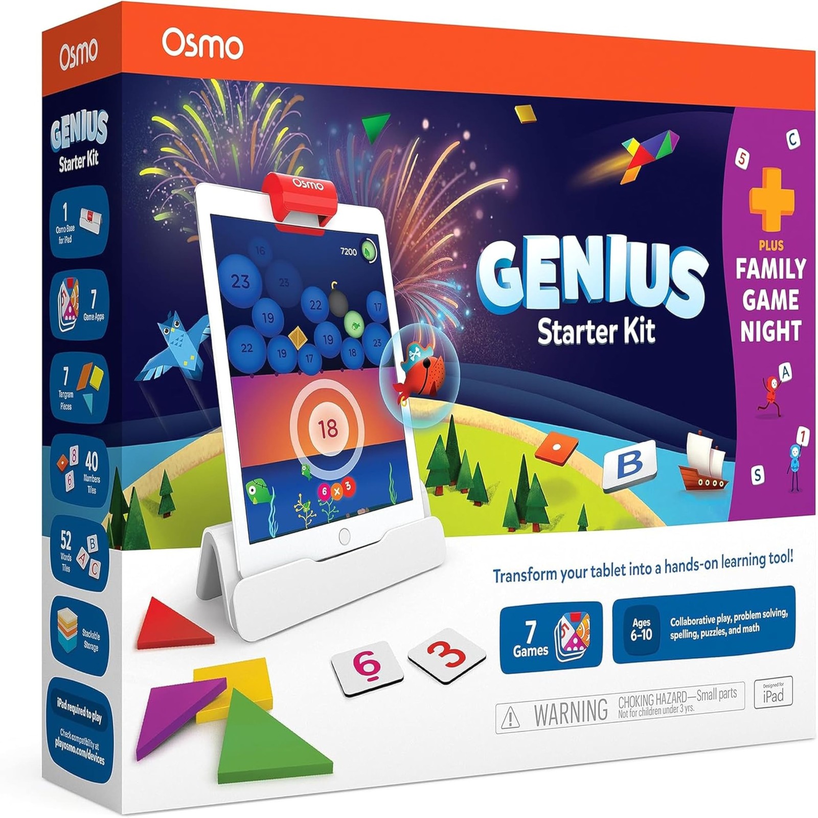 Genius Starter Kit for Kids Ages 6–10 | 7 Educational Learning Games | iPad C…