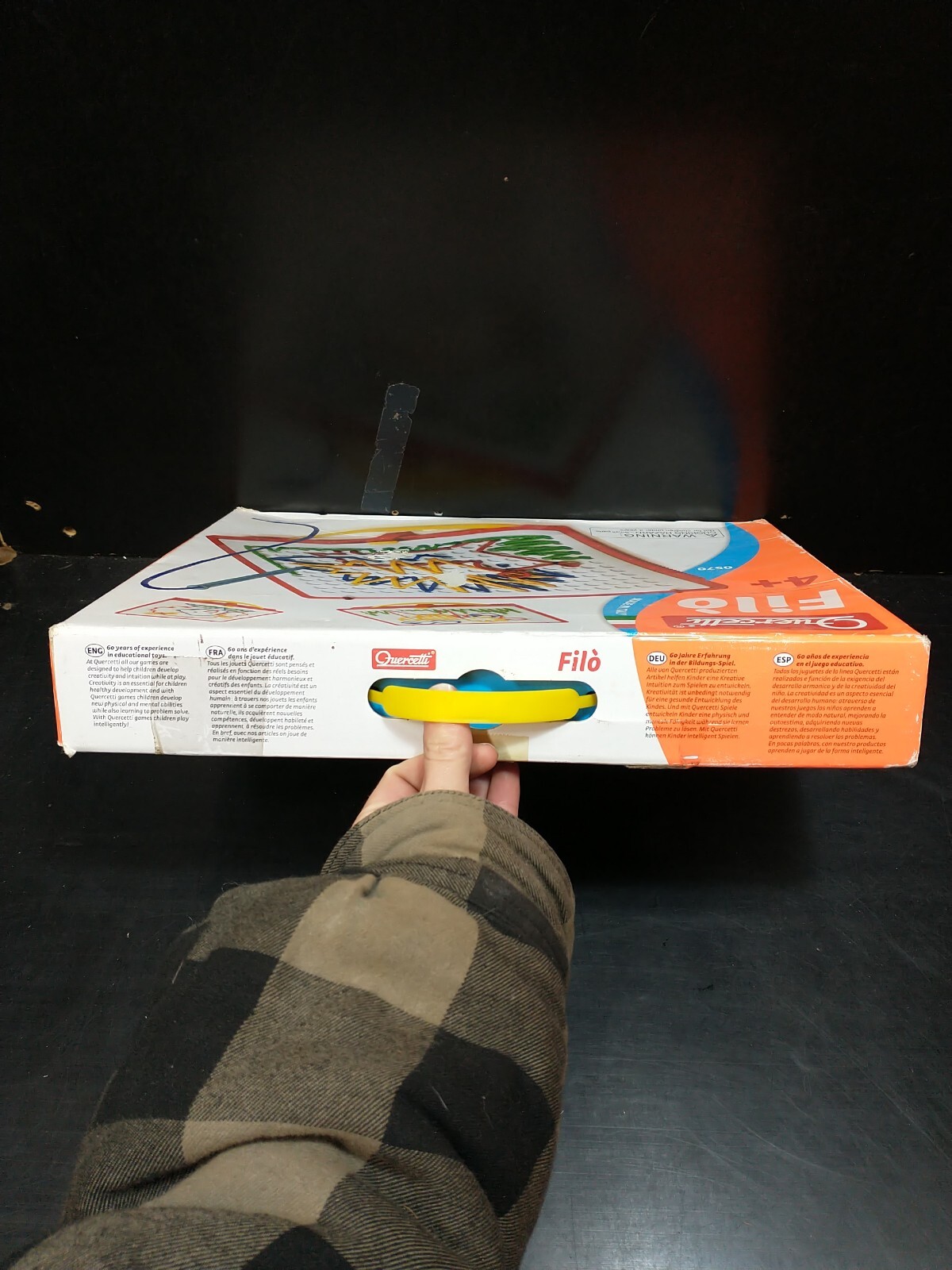 *INCOMPLETE* Quercetti Filo Lacing Board Italy kids Fine Motor Skills 2009 0570
