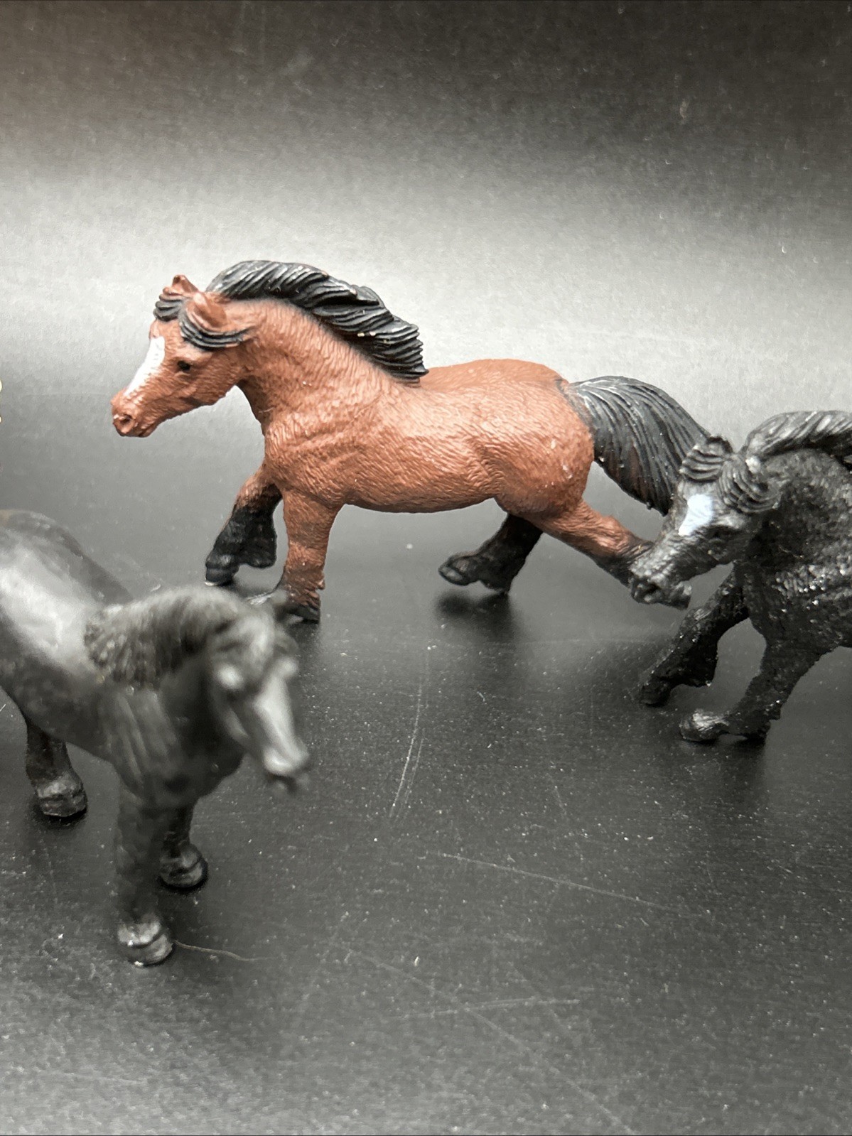 Safari LTD 2” mini horse Lot 6 Animal Figurine farm toy figure 1990s