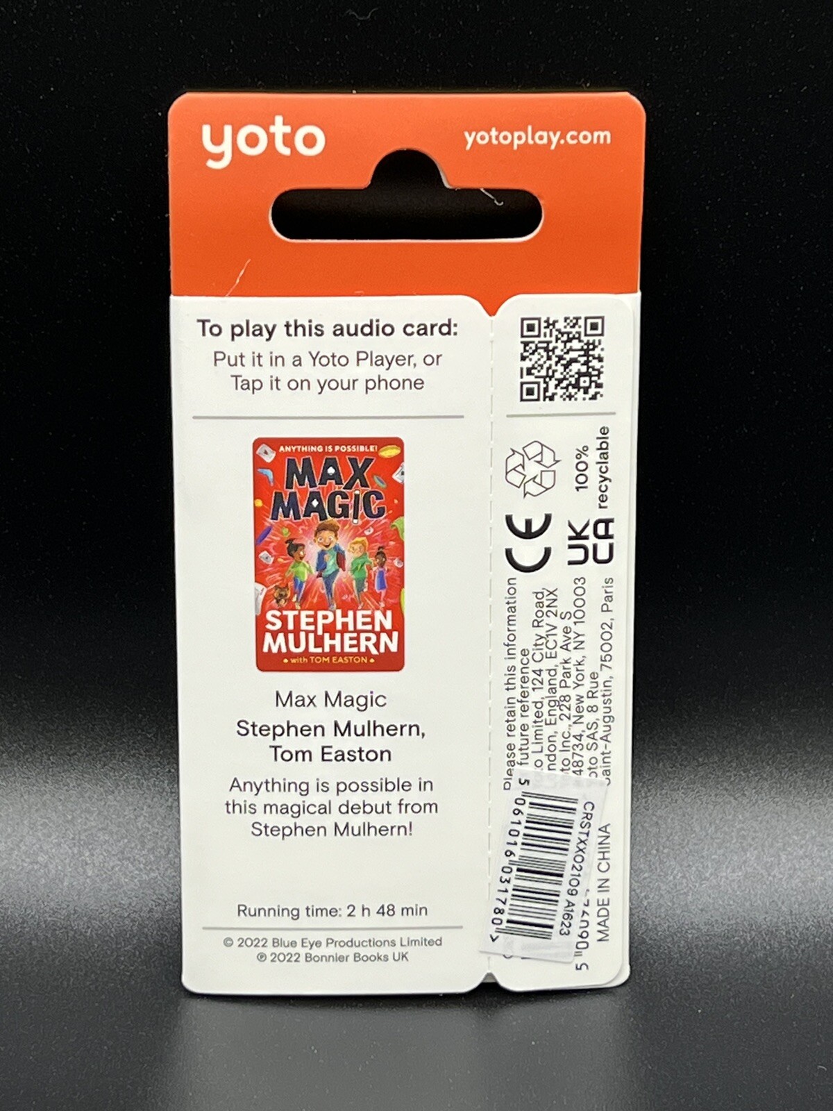 Yoto Max Magic Steven Mulhern UK Release Audio Card Works In US