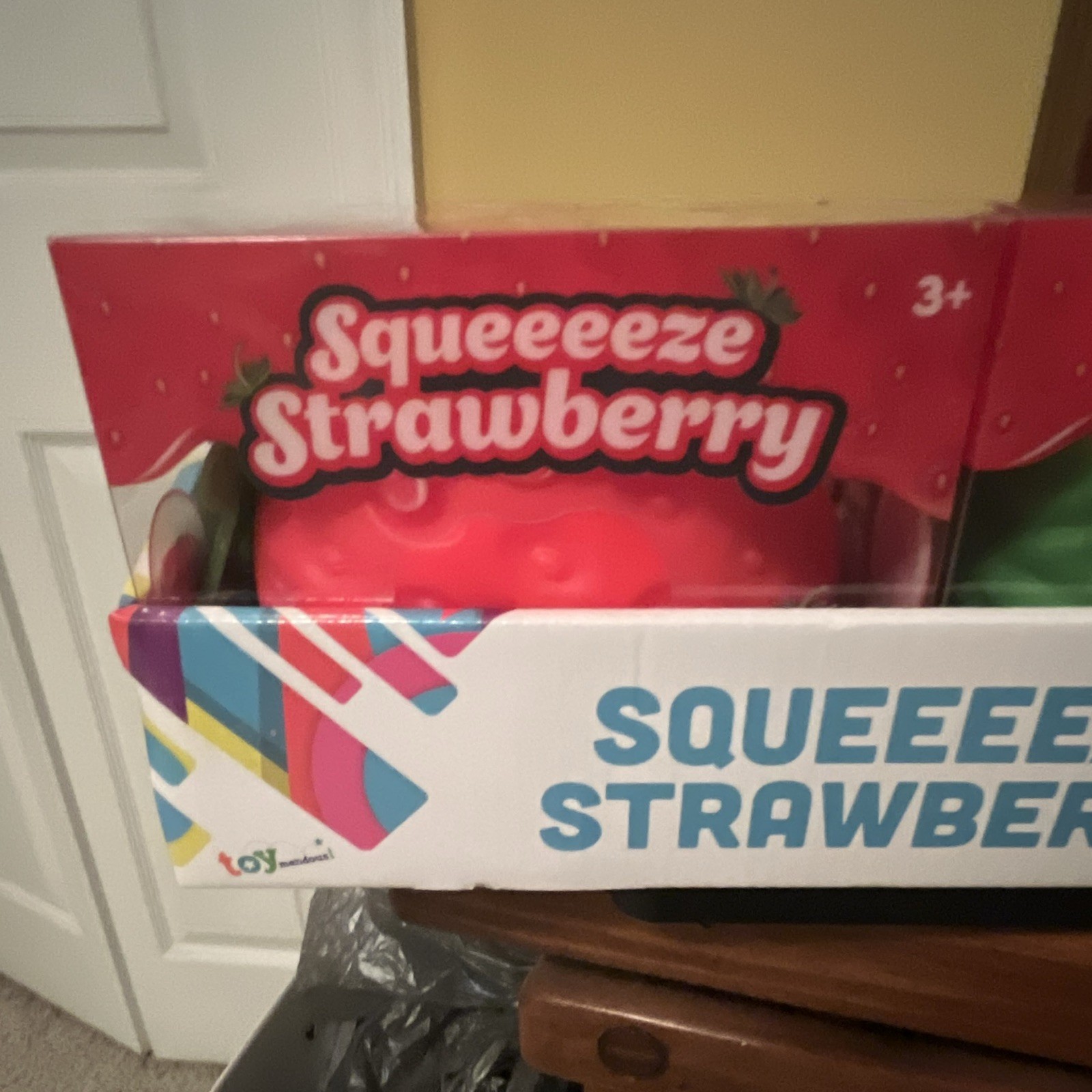 Sunny Days4pk Squeeeeze Strawberry Tactile Gel Squeeze Toy & BOX MPN 470551