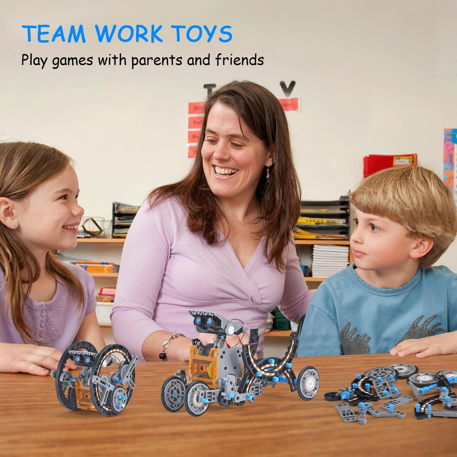 STEM Projects 12-In-1 Creation Solar Robot Kit,Science Experiments Toys Gifts fo
