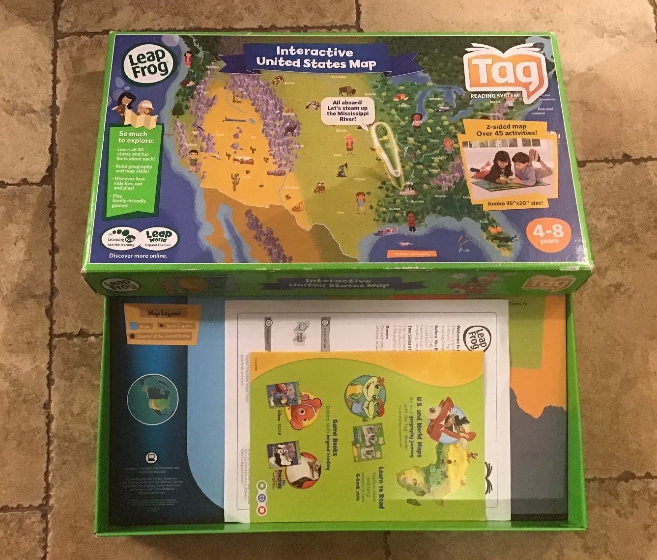LeapFrog Tag – Interactive UNITED STATES MAP Learning System – Pen Not Included