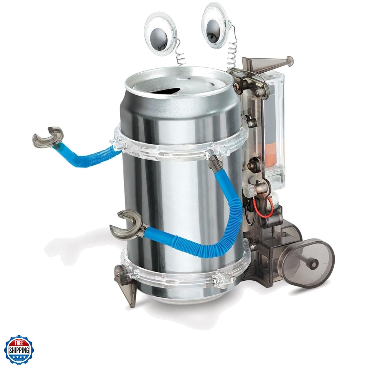 Toysmith, KidzRobotix Tin Can Robot, DIY Science Kits STEM Powered Kids, For …