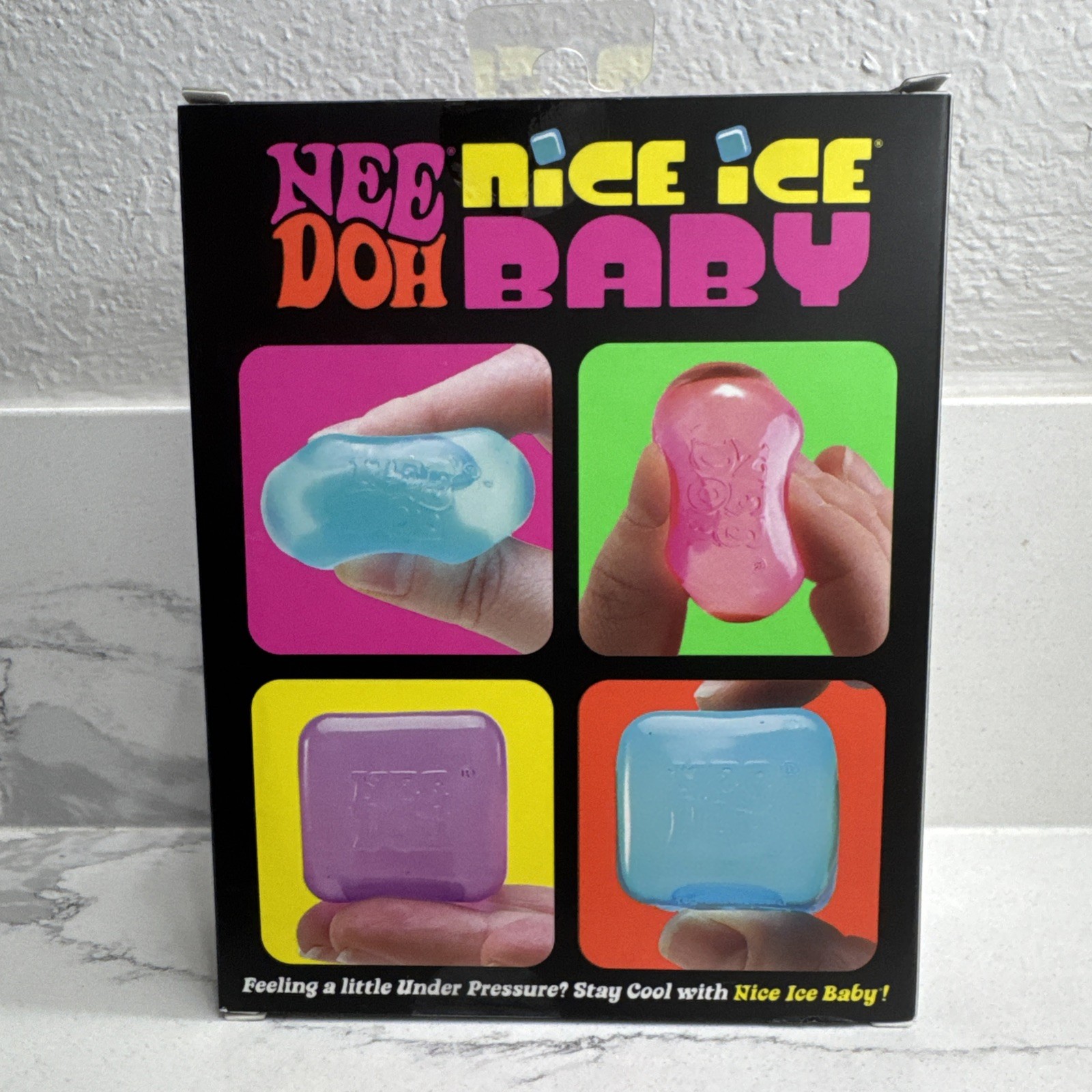 NeeDoh ‘Nice Ice Baby’ (4 Pack) Mini Squishy Stress Cubes