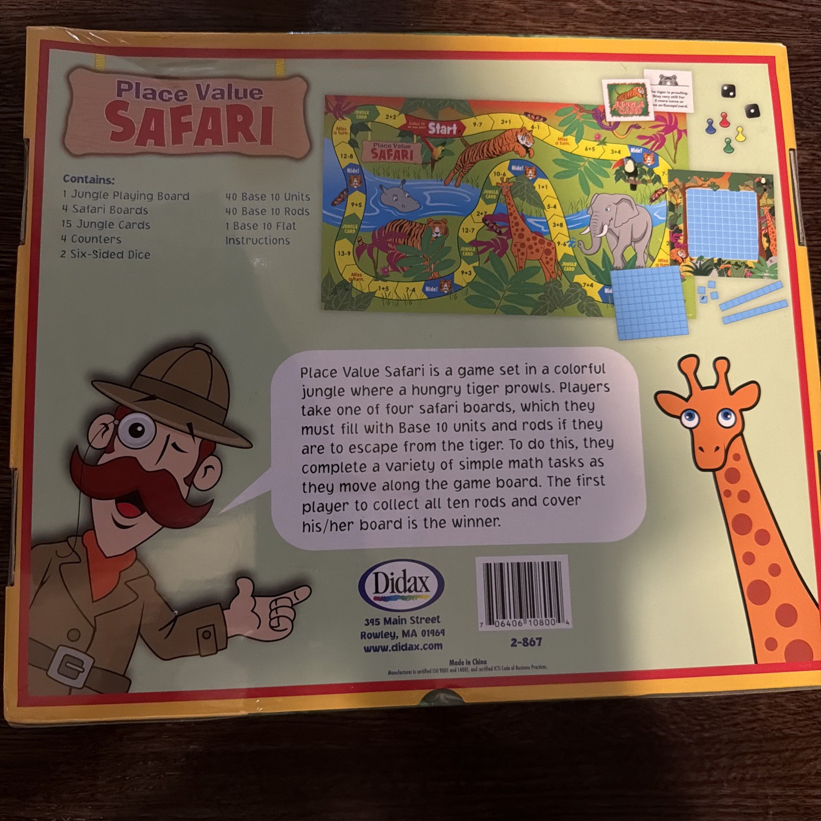 Didax Place Value Safari – Discovering Ones, Tens, Hundreds. Ages 8 And Up.