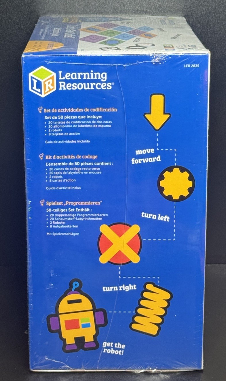 NEW Learning Resources STEM Lets Go Code! Activity Set 50 Pieces Design-Code-Go