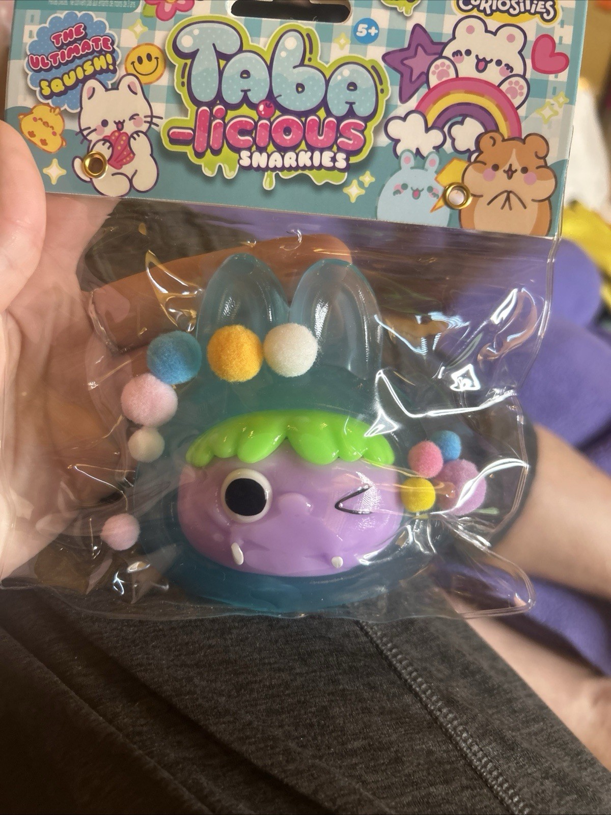 Orb Curiosities Taba-licious Snarkies Teal Squishy Sensory Anxiety Toy Brand New