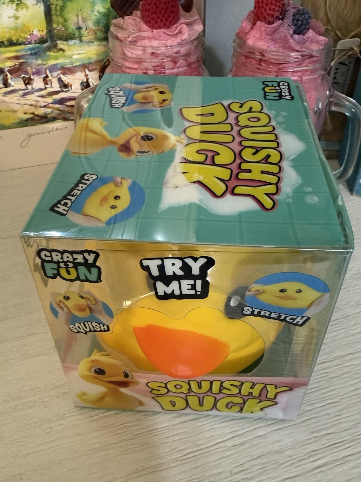 Jumbo Squishy Squeezy Duck Rare Viral TikTok Sold Out RMS Crazy Fun NEW Rare