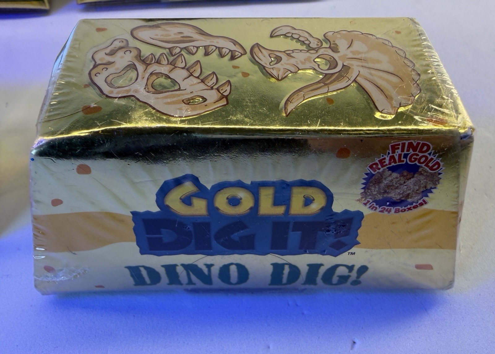 6 (six) Gold Dig It -Dino Dig Grin Studios-Lot Of 6- 1 in 24 Contains Real Gold!