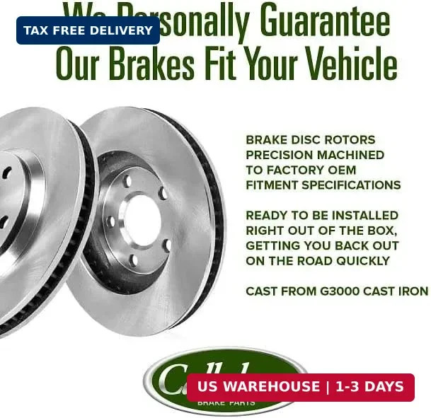 Callahan Brake Parts Rear Brake Kit For Chevrolet Silverado 1500 2003-06 |Silver