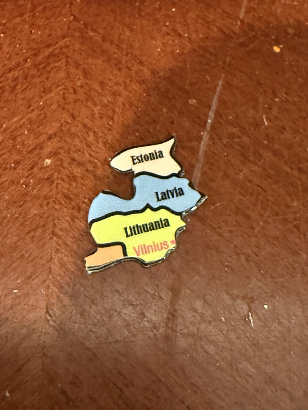 Ata-Boy Magnetic World Map Play-n-Learn Lithuania, Latvia, Estonia 1