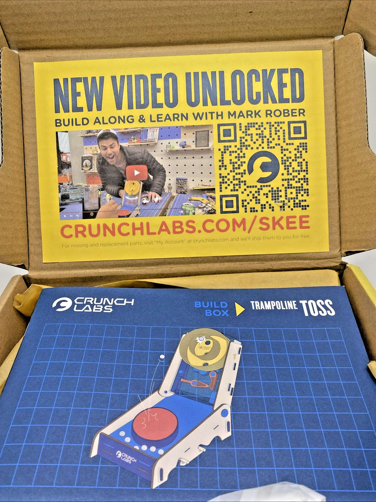 Crunch Labs Trampoline Toss STEM Kit Mark Rober Build Box