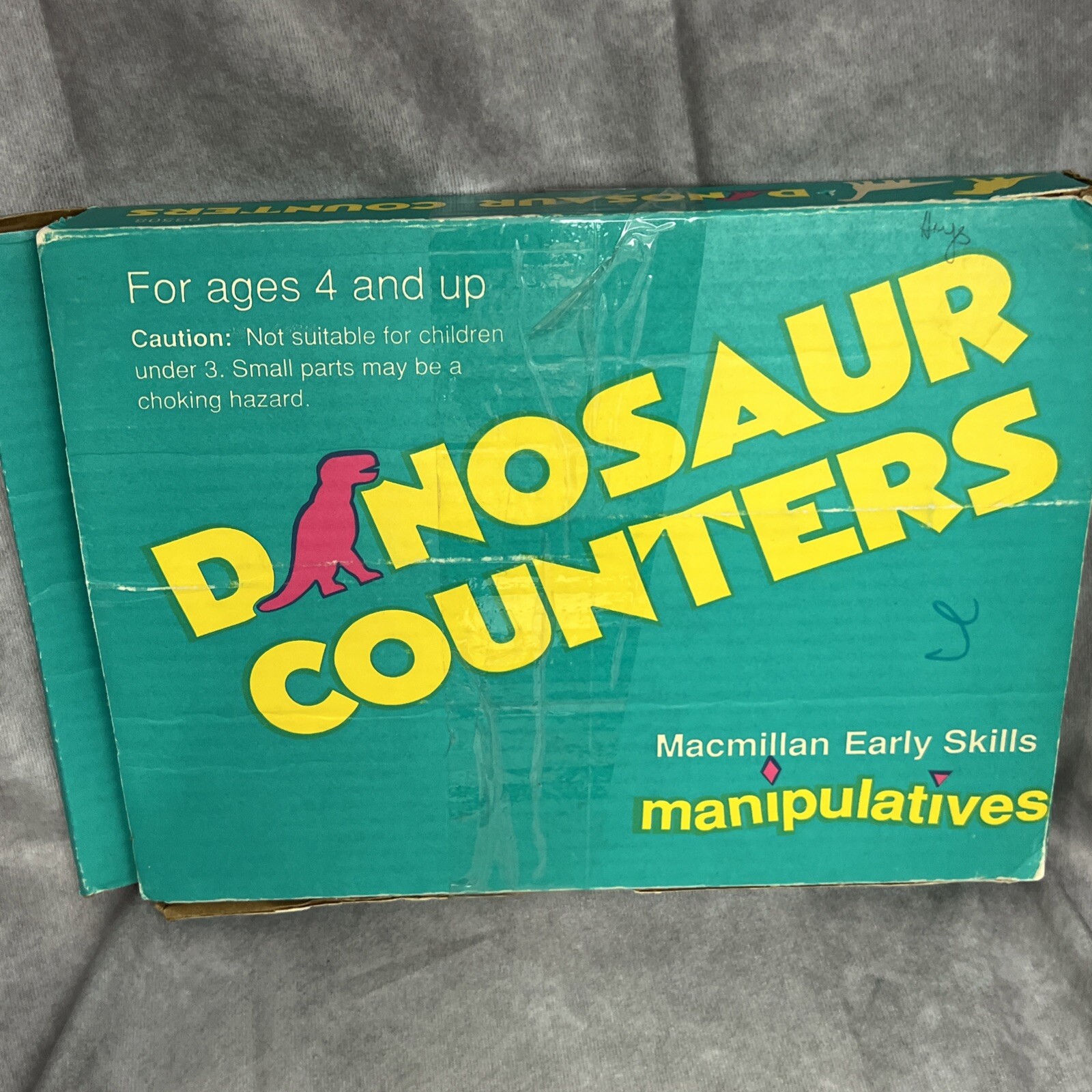 Macmillan Early Skills Dinosaur Counters Manipulative Ages 4 & Up Vtg B14
