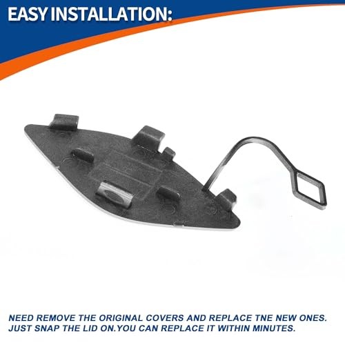 Front Right Passenger Side Car Bumper Tow Hook Cover Tow Cover Cap Dark