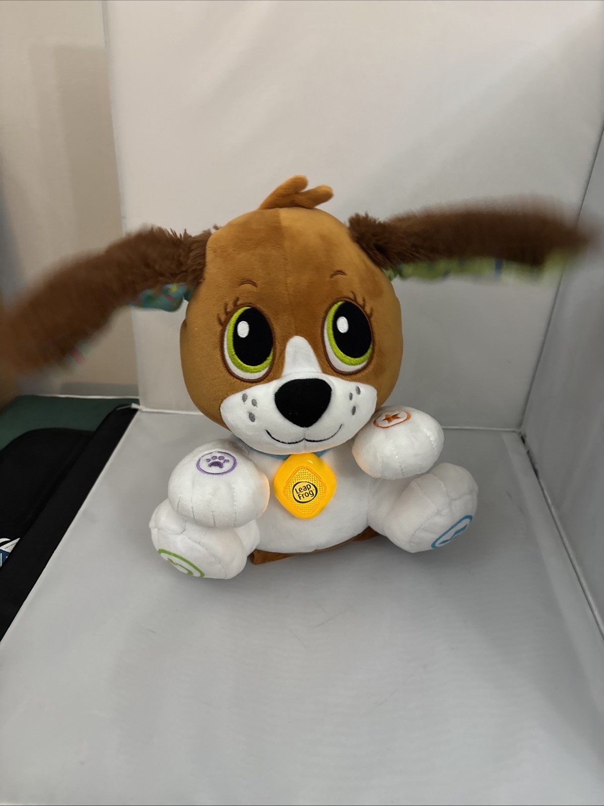 Leap Frog Speak & Learn Puppy W/ Interactive Talk Back And Motion Feature WORKS