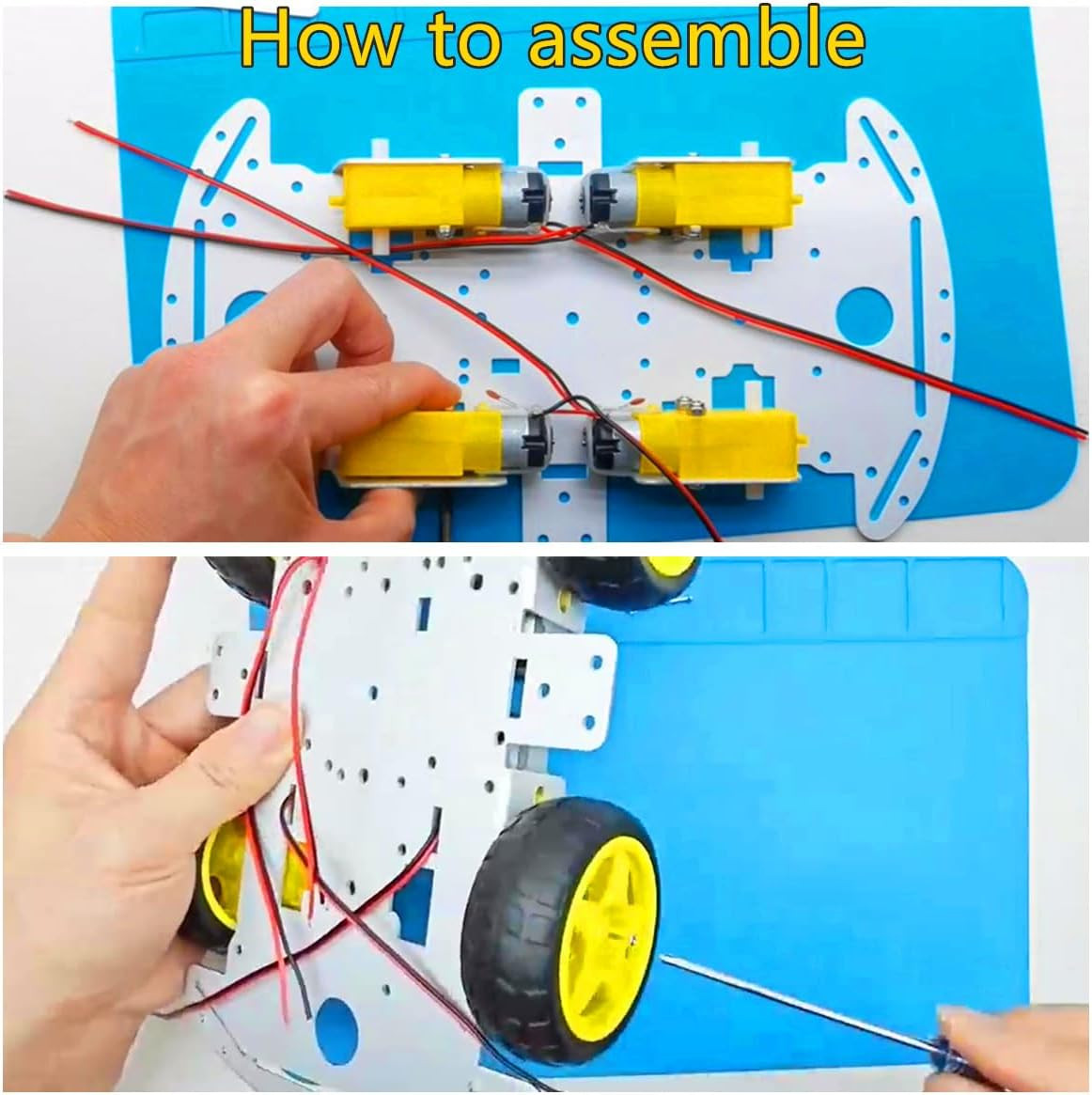 DIY Robot Smart Car Metal Chassis Kit 4WD Car Arduino Programming Kit with TT
