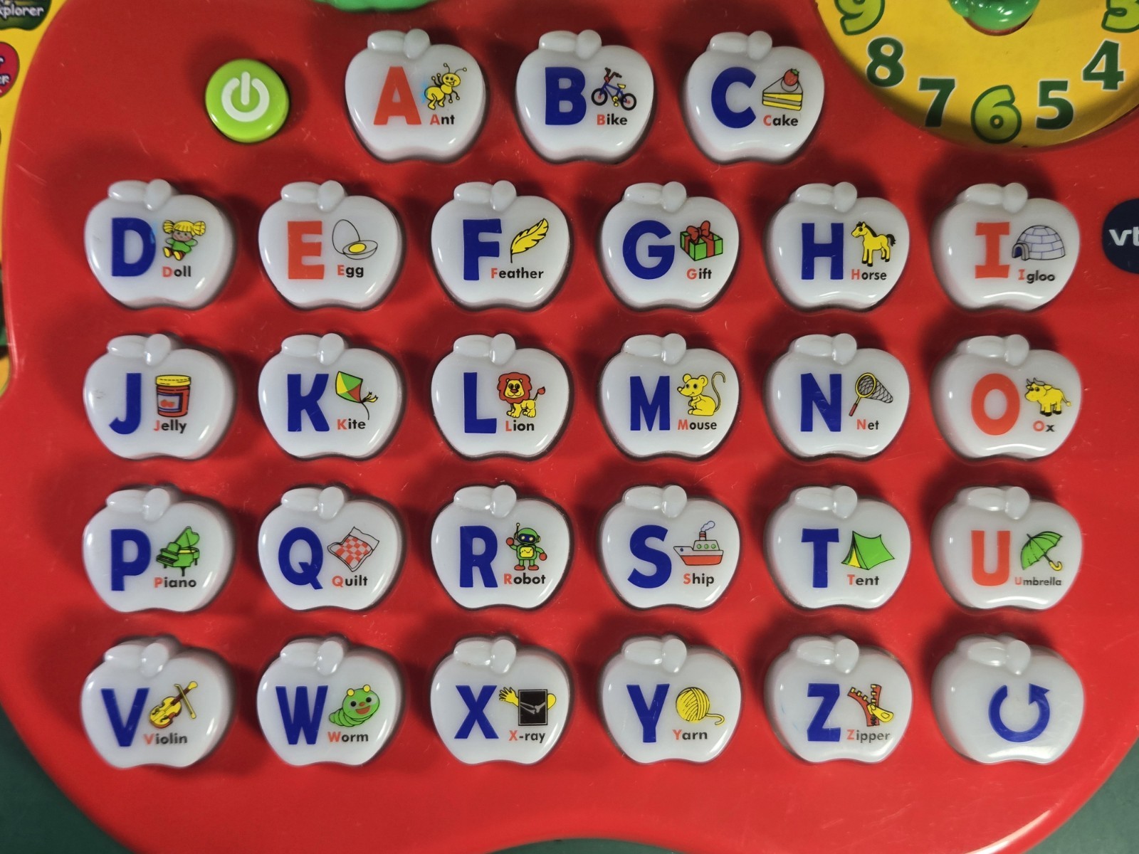 VTECH Alphabet Apple Talking Learning Toy Pre-owned