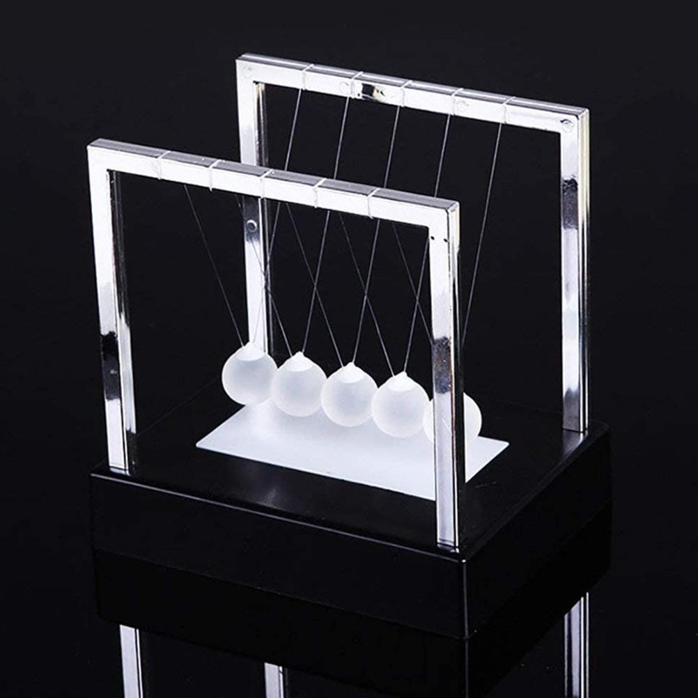 Newtons Cradle Balls Swinging Magnetic Science Physics Desk Toy For Home Office
