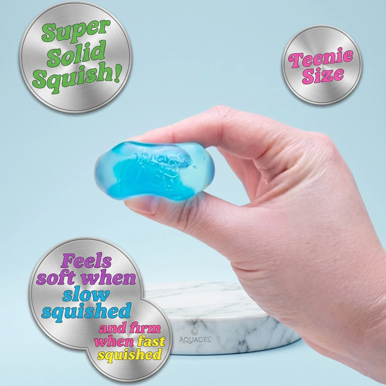 NeeDoh Nice Ice Baby 4-Pack Mini Cubes Authentic Squishy Fidget Stress Toy
