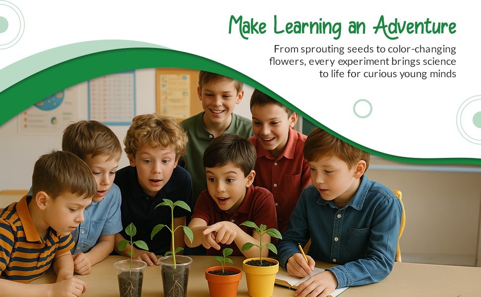 Plant Science Kit for Kids Ages 8-12 | STEM Educational Gift with 19 Experiments