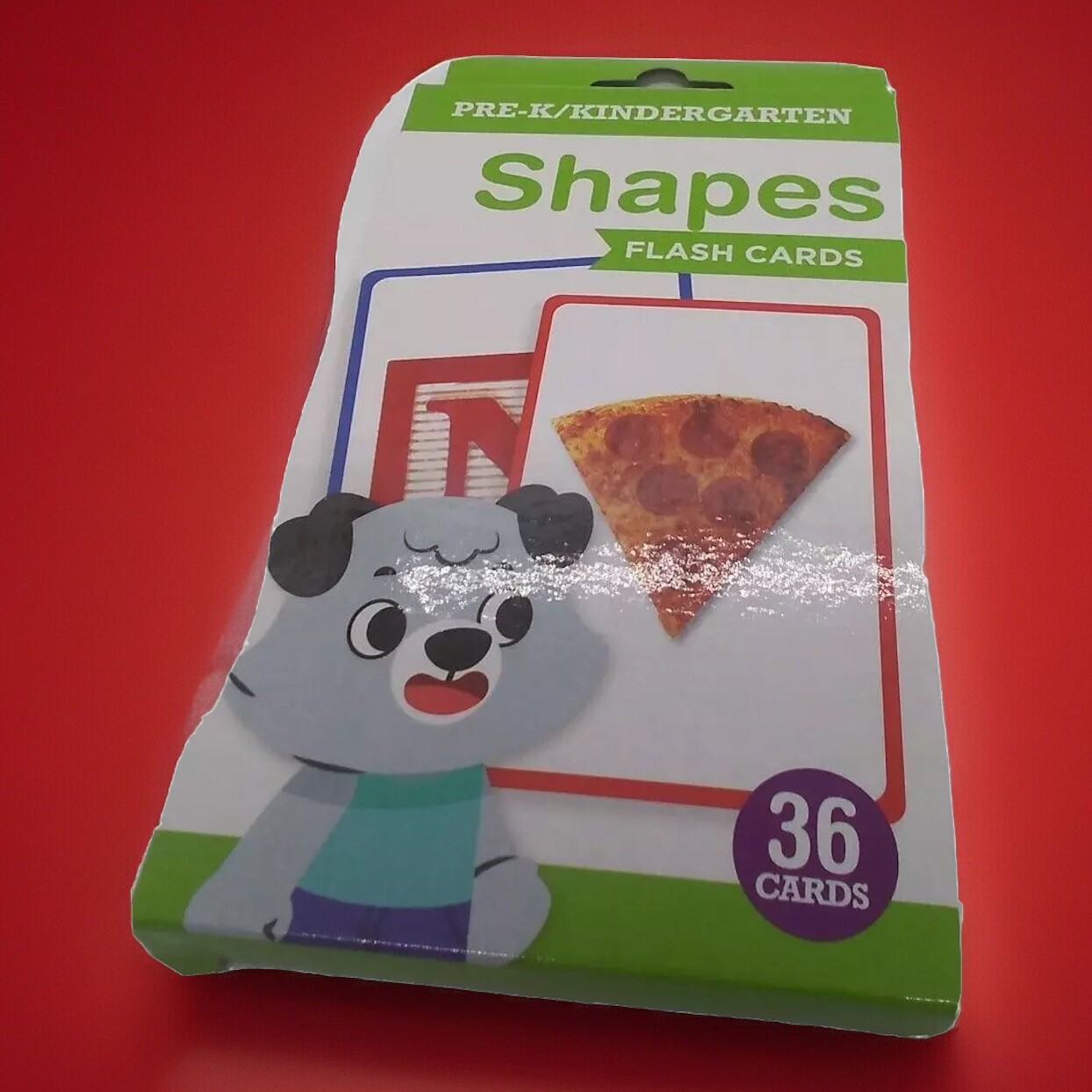 Flash Cards Shapes Colors 36 Count Pre-K Kindergarten Educational Learning Tool