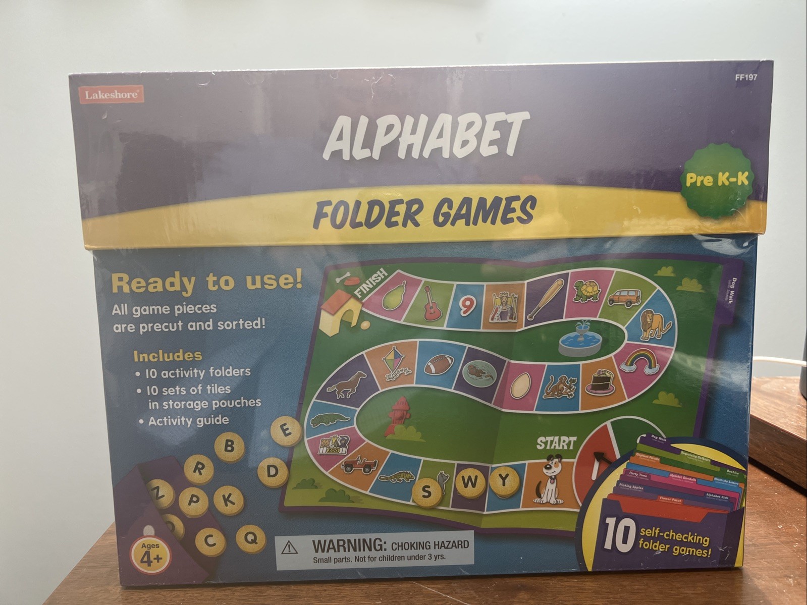 Lakeshore Alphabet Folder Game Library – Pre K-K FF197 Brand New Sealed