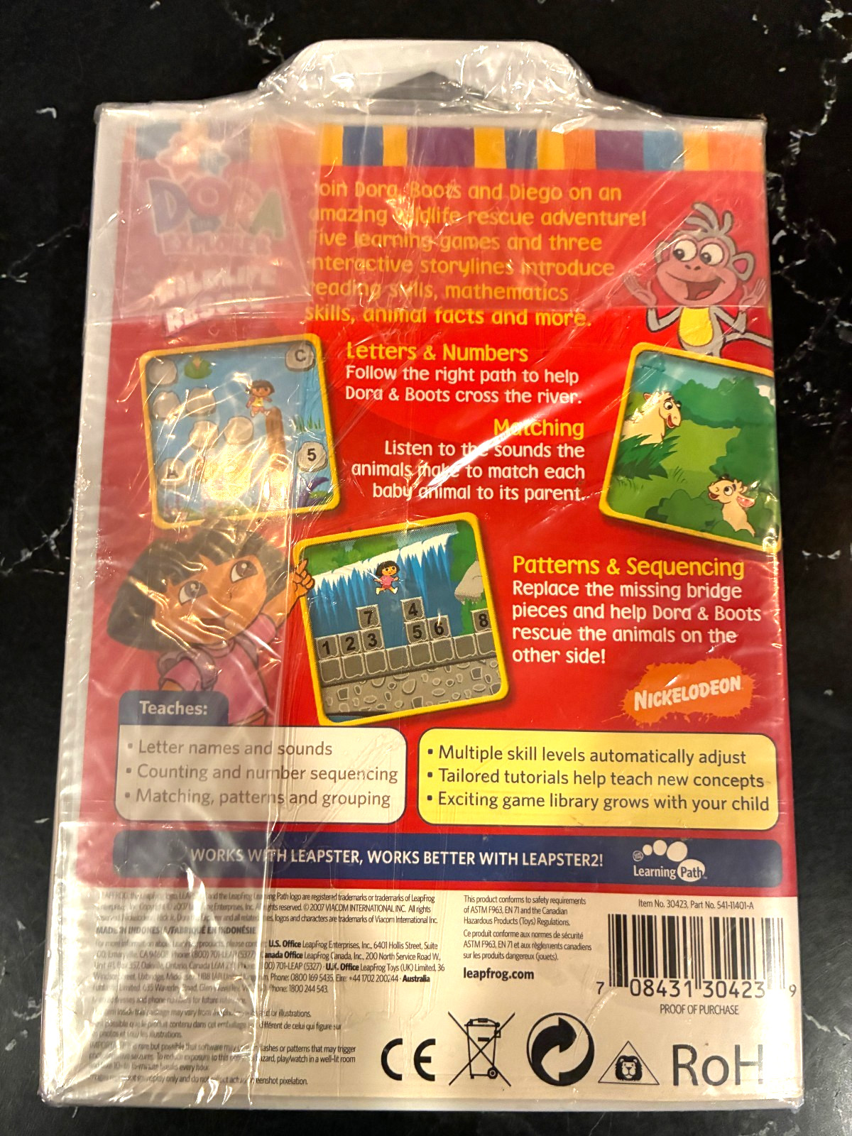 LEAPSTER Dora the Explorer Wildlife Rescue Ages 4 – 6 Years