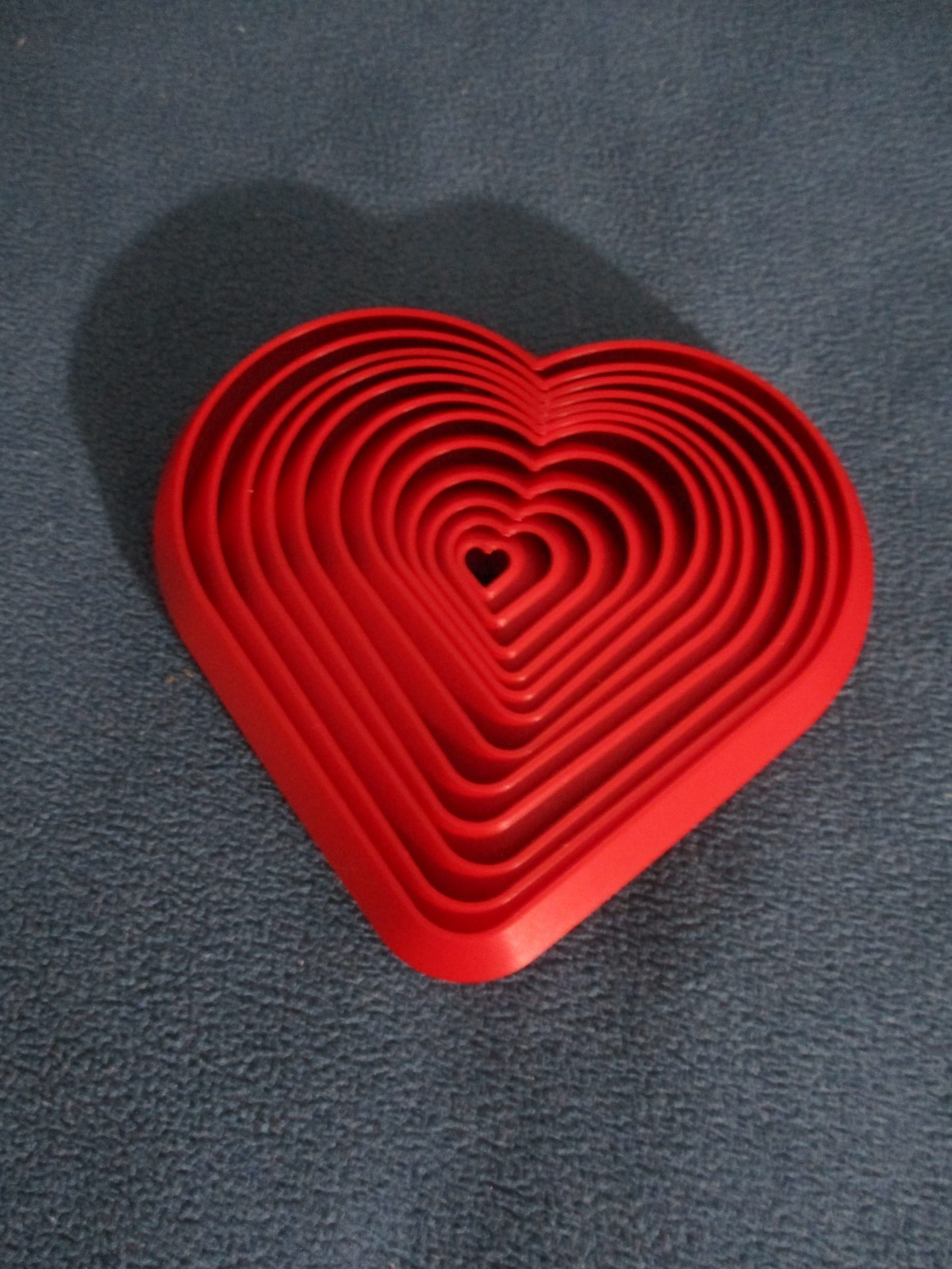 HEART FIDGET RED SENSORY TOY 4 X 4 INCHES