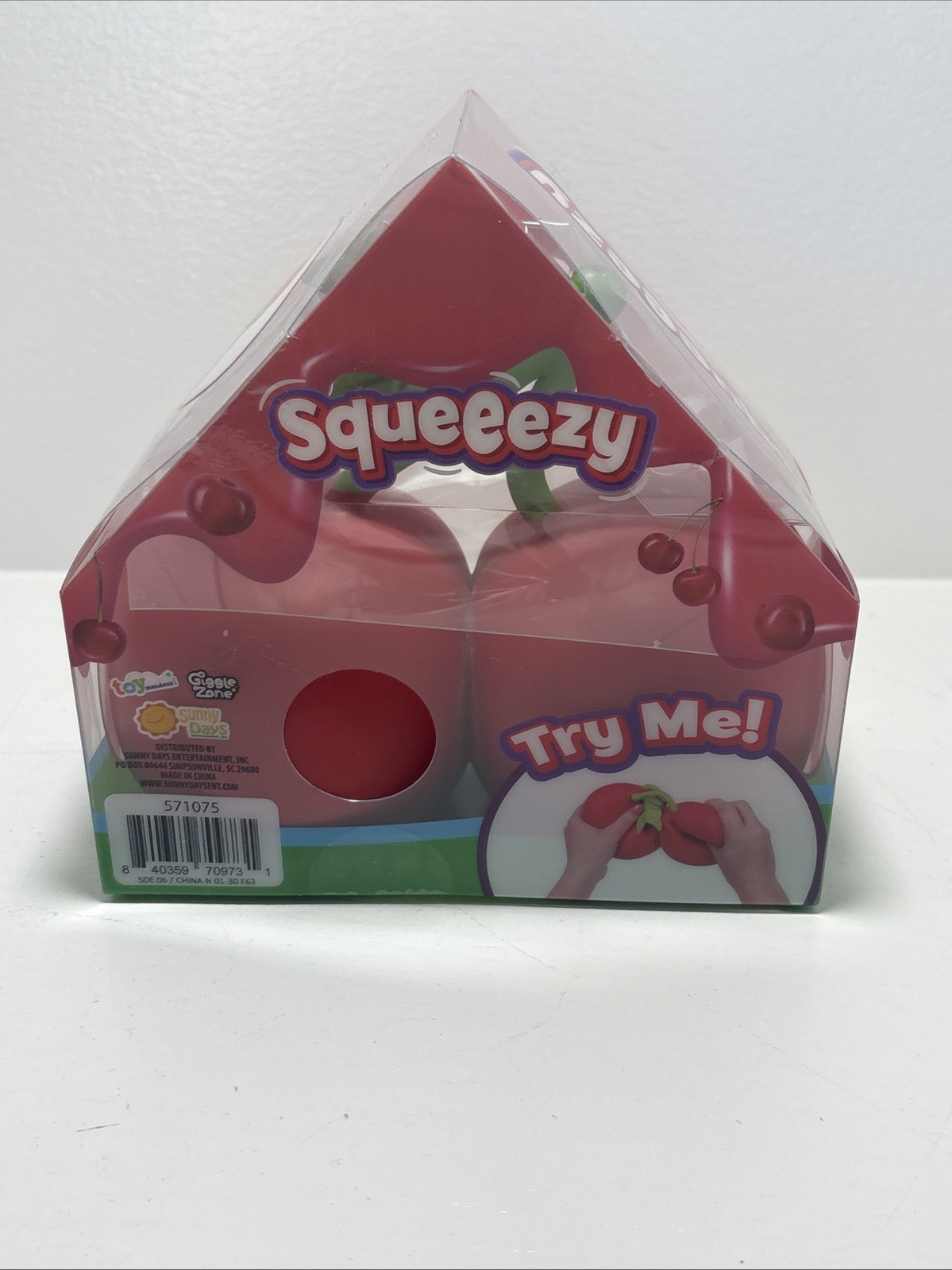 NEW Squishy Sunny Days Toymendous Cherries 5.5 Inch Squeezy Cherry Rare Viral 🍒