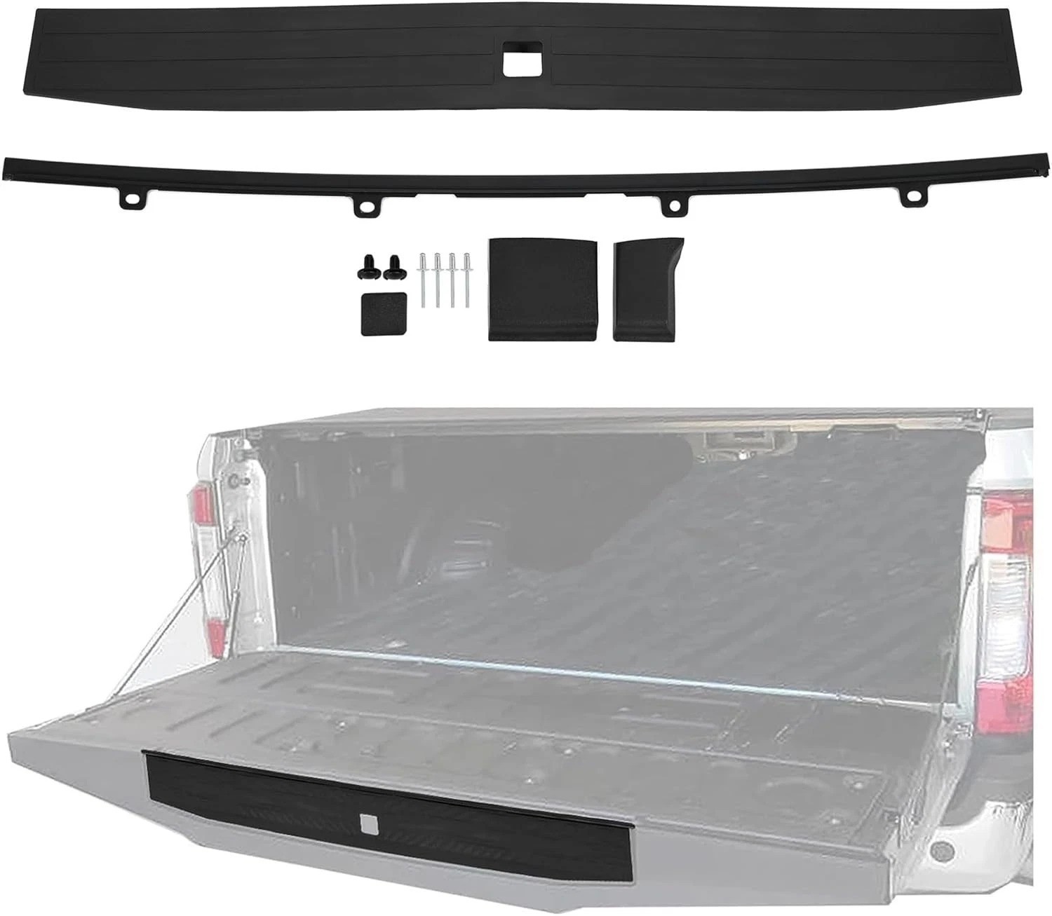 Ford F250 F350 Tailgate Molding Cap Cover Black 2017 2022 Replacement