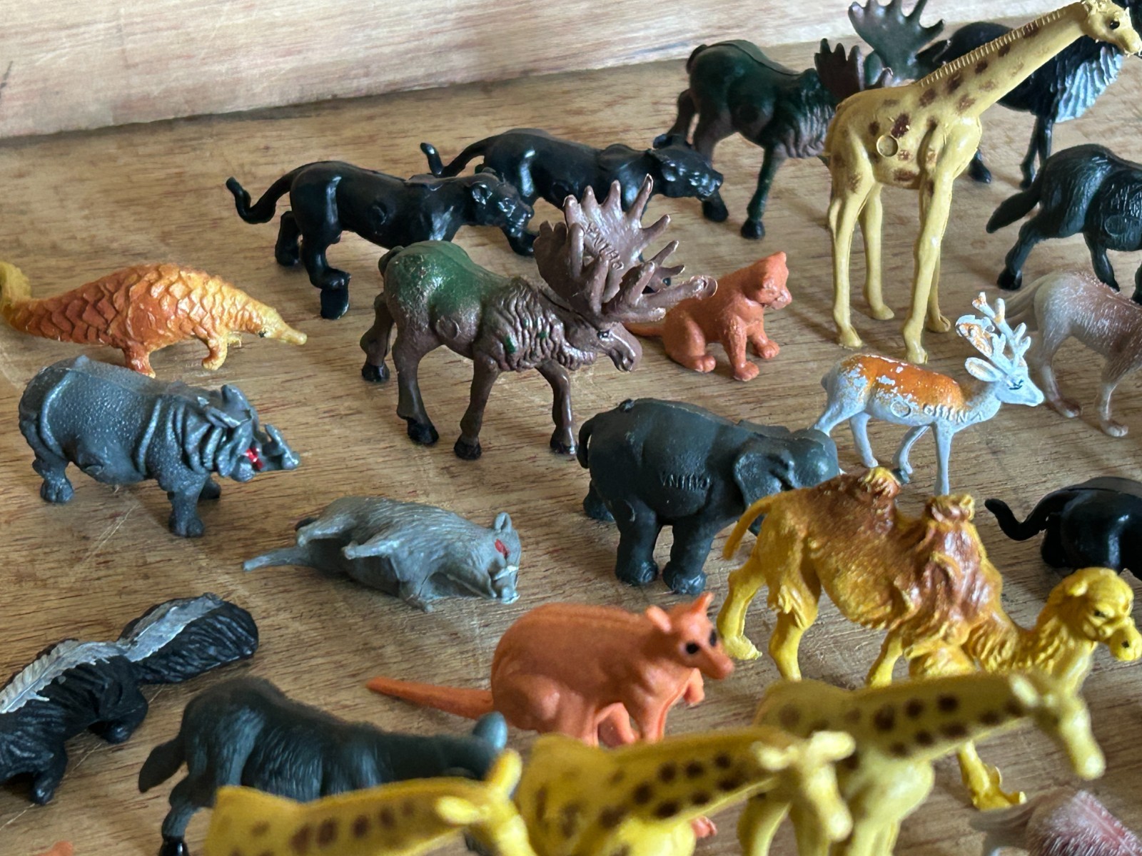 Toy Animal Junk Drawer Lot 90+ Mini Miniature Safari Outback Forest Zoo Crafts