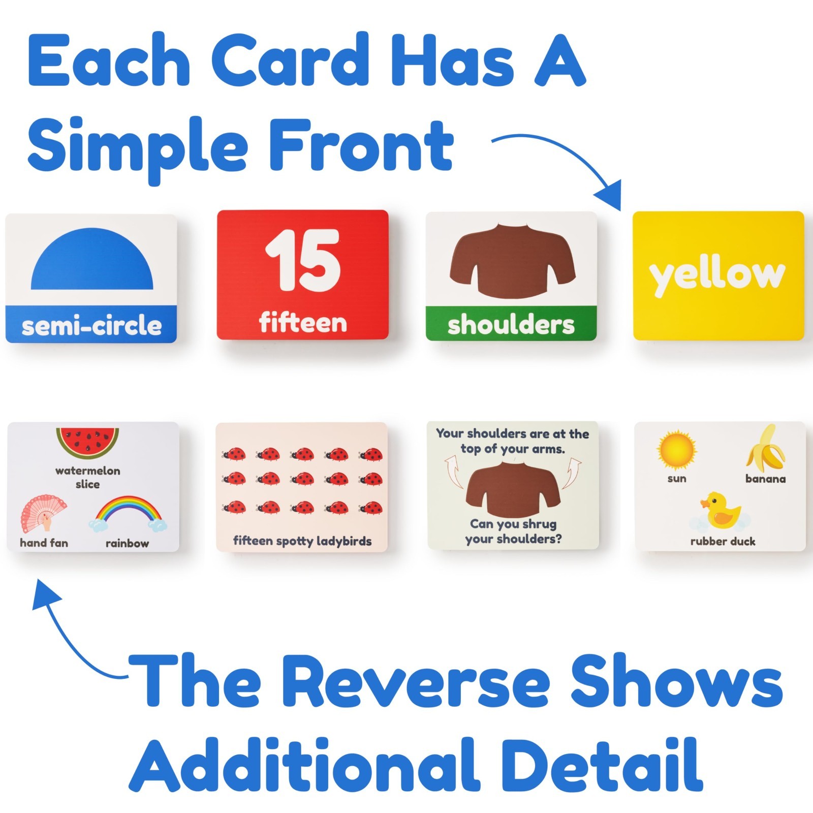 Educational Toddler Flash Cards | Alphabet, Numbers, Animals, Colors | Large Pre