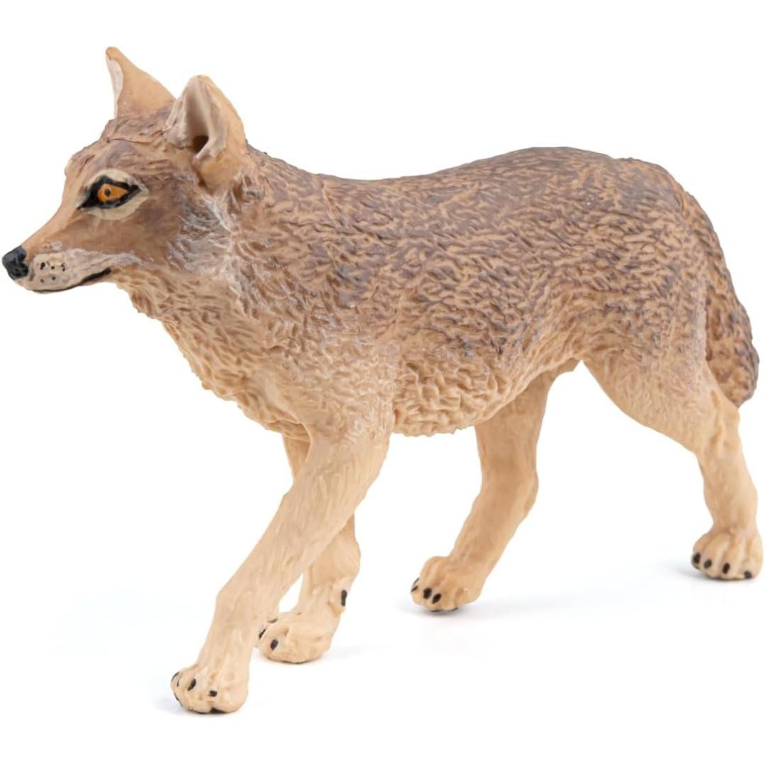 Jackal Figurine – Hand Painted Wild Animal Toy Figure – New Papo 50259