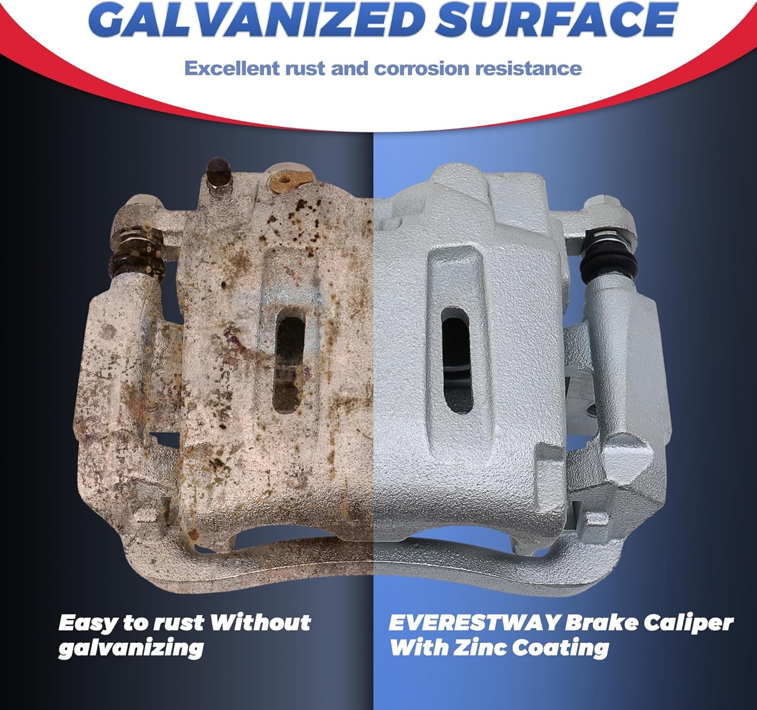 Front Disc Brake Calipers Assembly Compatible with Ford F-250/F-350 Super Duty