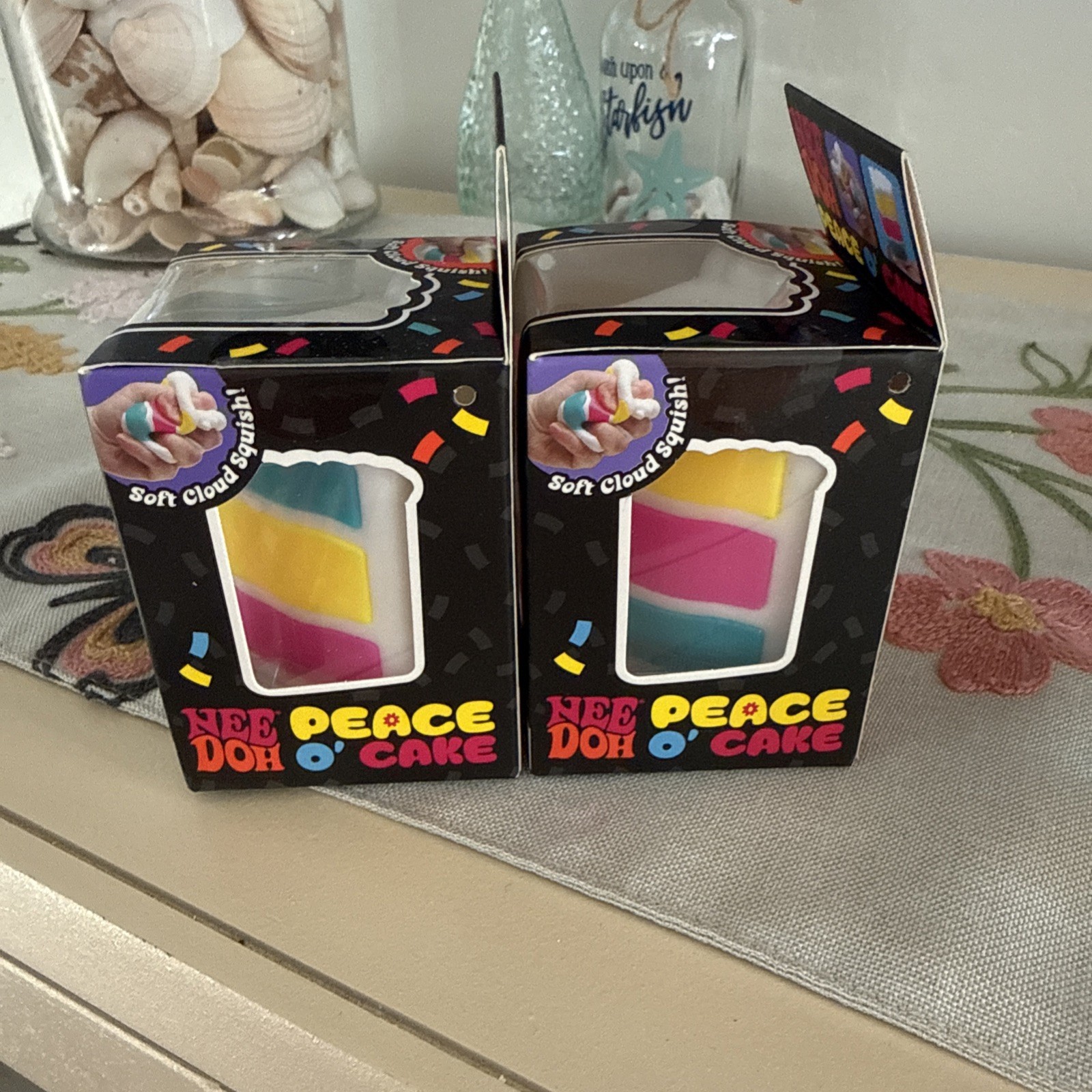 NeeDoh Peace O’ Cake Multi-Color – RARE – Extremely Hard to Find – New