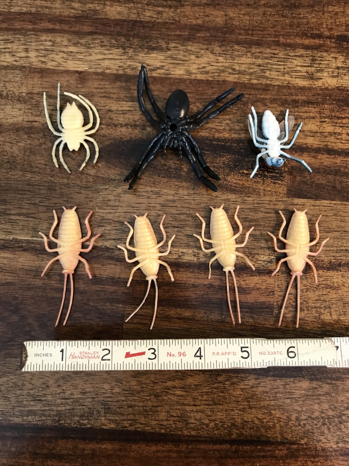 VTG Rubber Insect Bug Spider Beetles lot Figure Toy Educational Play