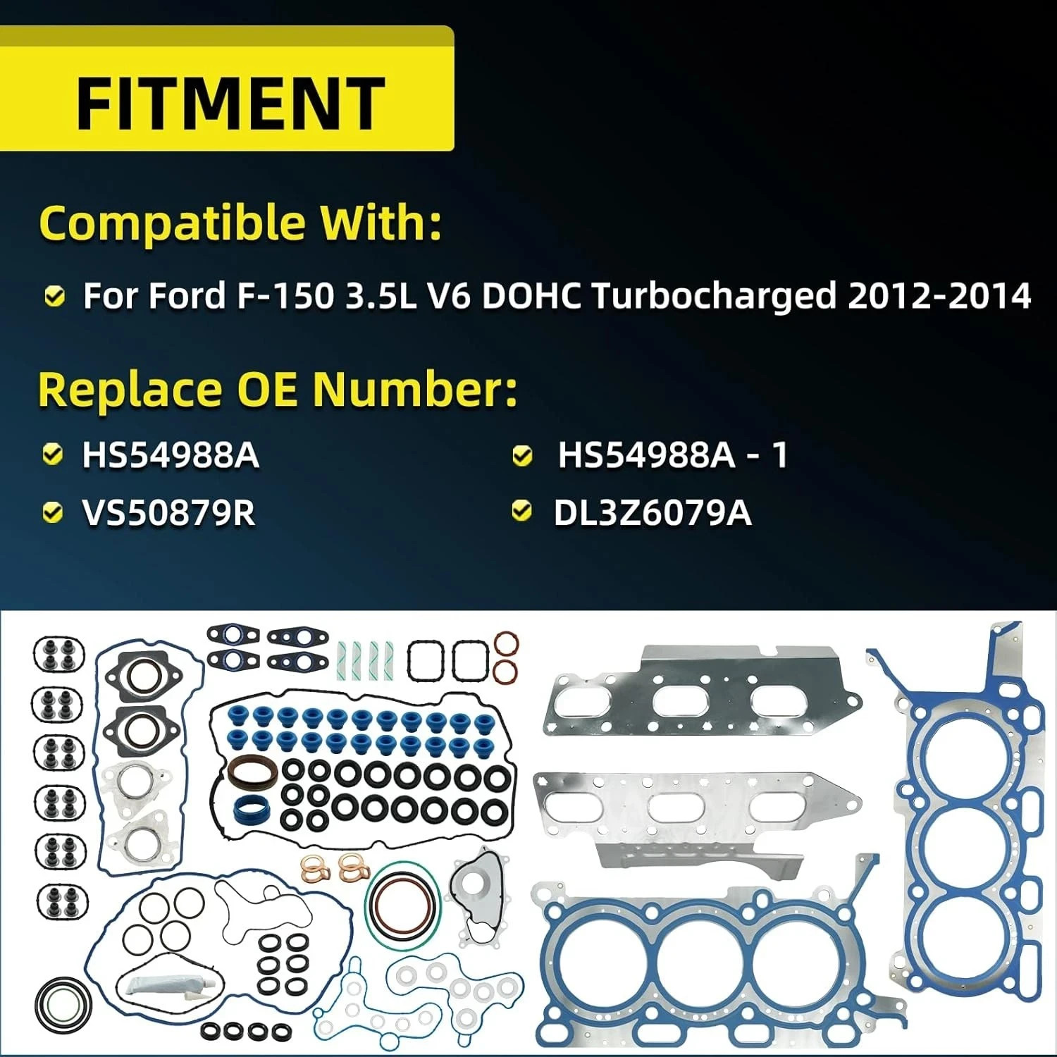 3.5 Ecoboost Head Gasket Set for Ford F150 F 150 2012 2013 2014 3.5L V6 Turbo En