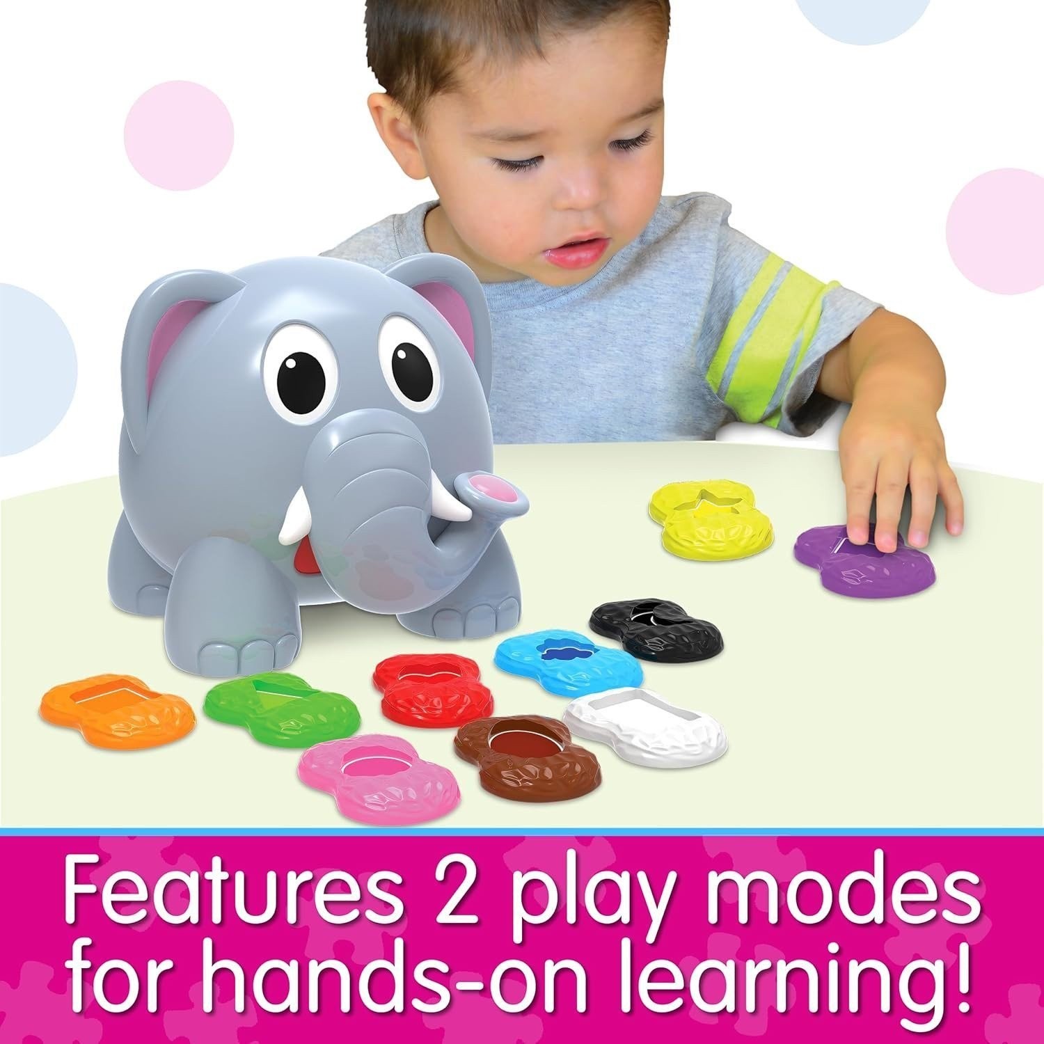 The Learning Journey Learn with Me – Shapes Elephant – Color & Shapes Teaching