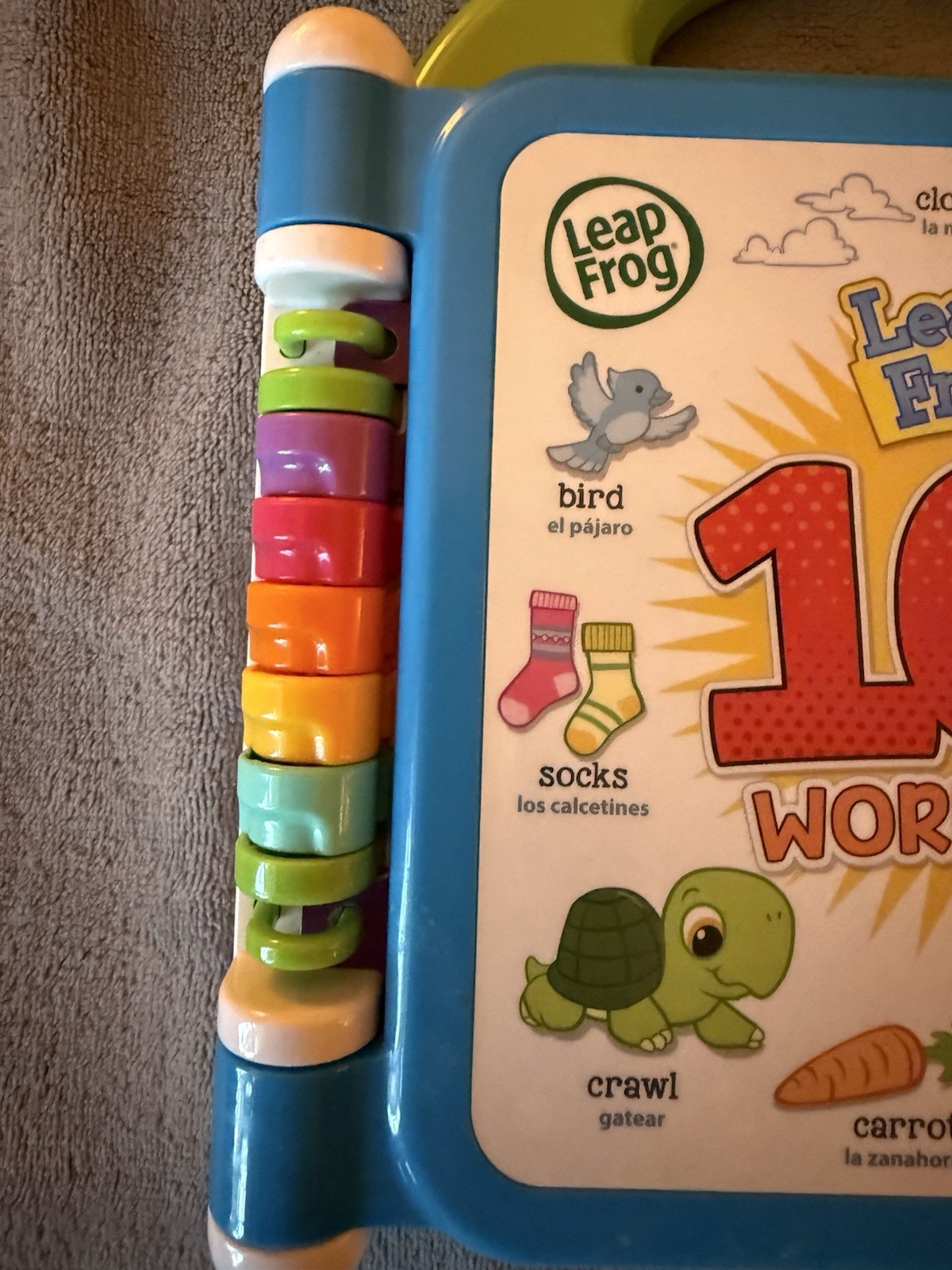 LeapFrog Learning Friends 100 Words Book Electronic Bilingual, Tested & Works