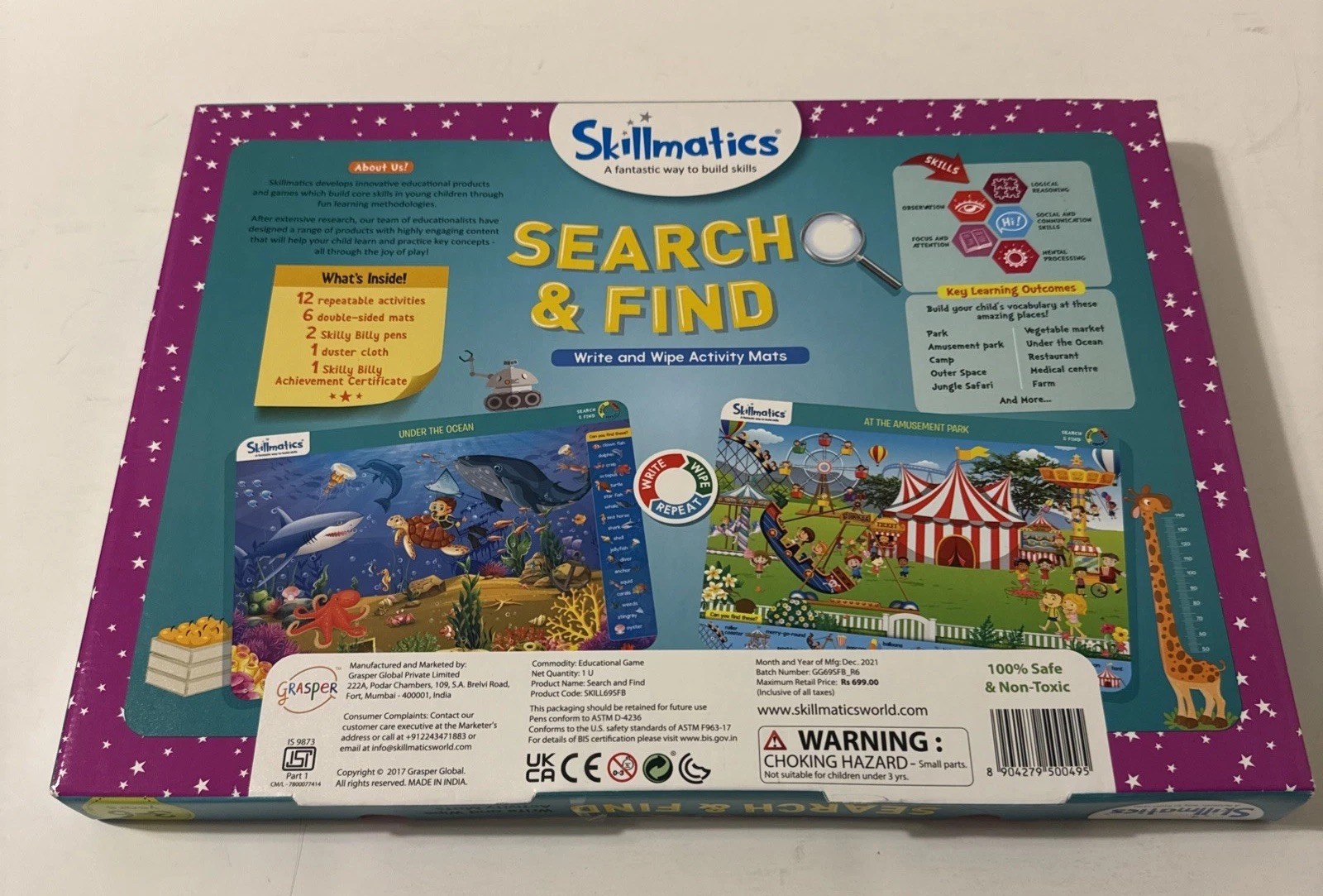 Skillmatics Search and Find Educational Game – 2017 Edition – Complete!