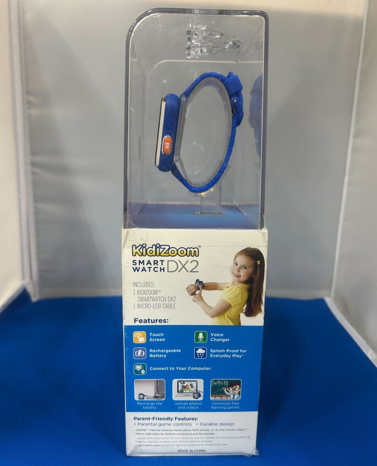 VTech 80-193808 Kidizoom Smartwatch DX2 Smart Watch – Blue open box