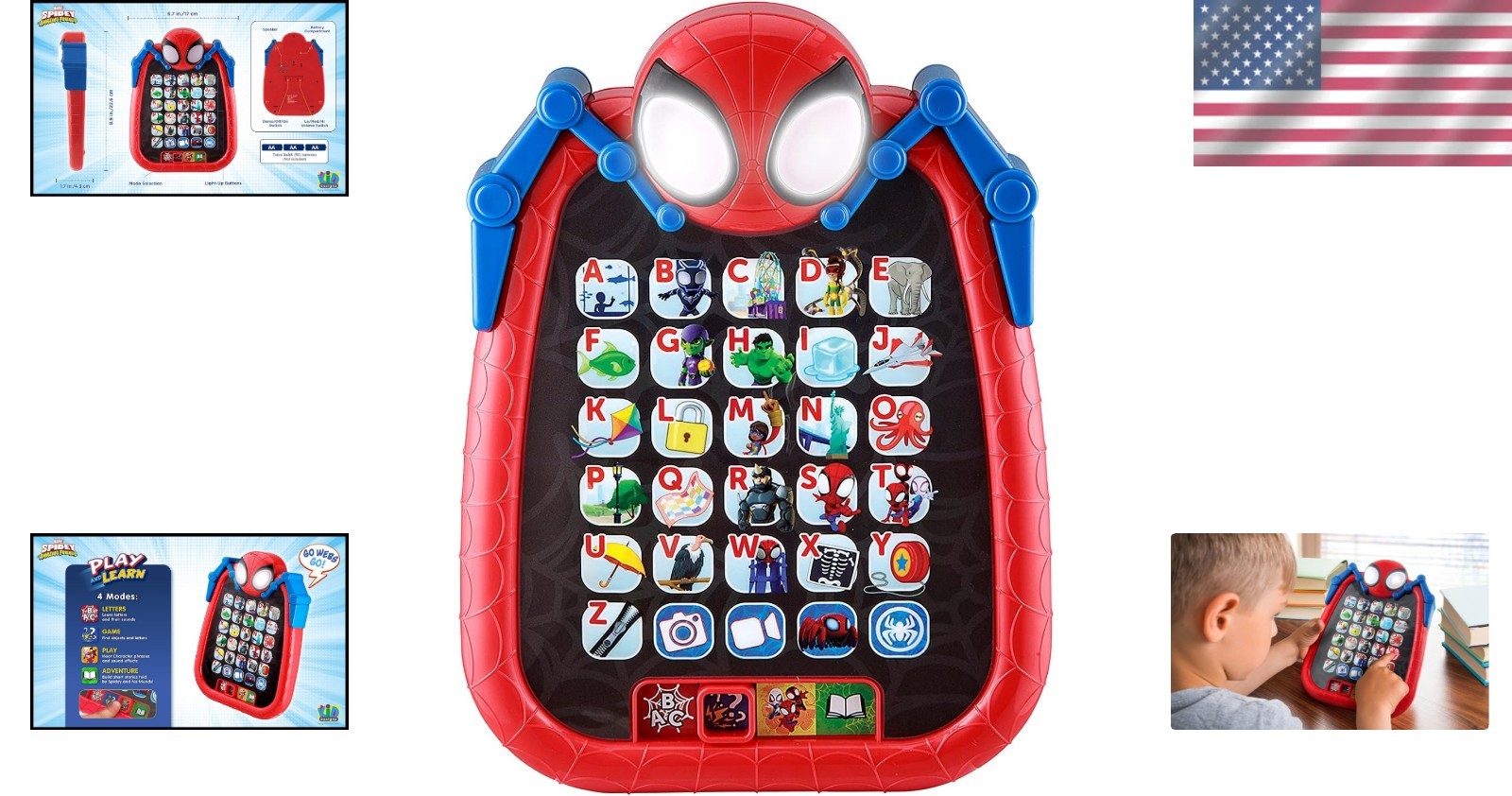 Play and Learn Adventure Tablet: Interactive Games for Kids Aged 3 and Up